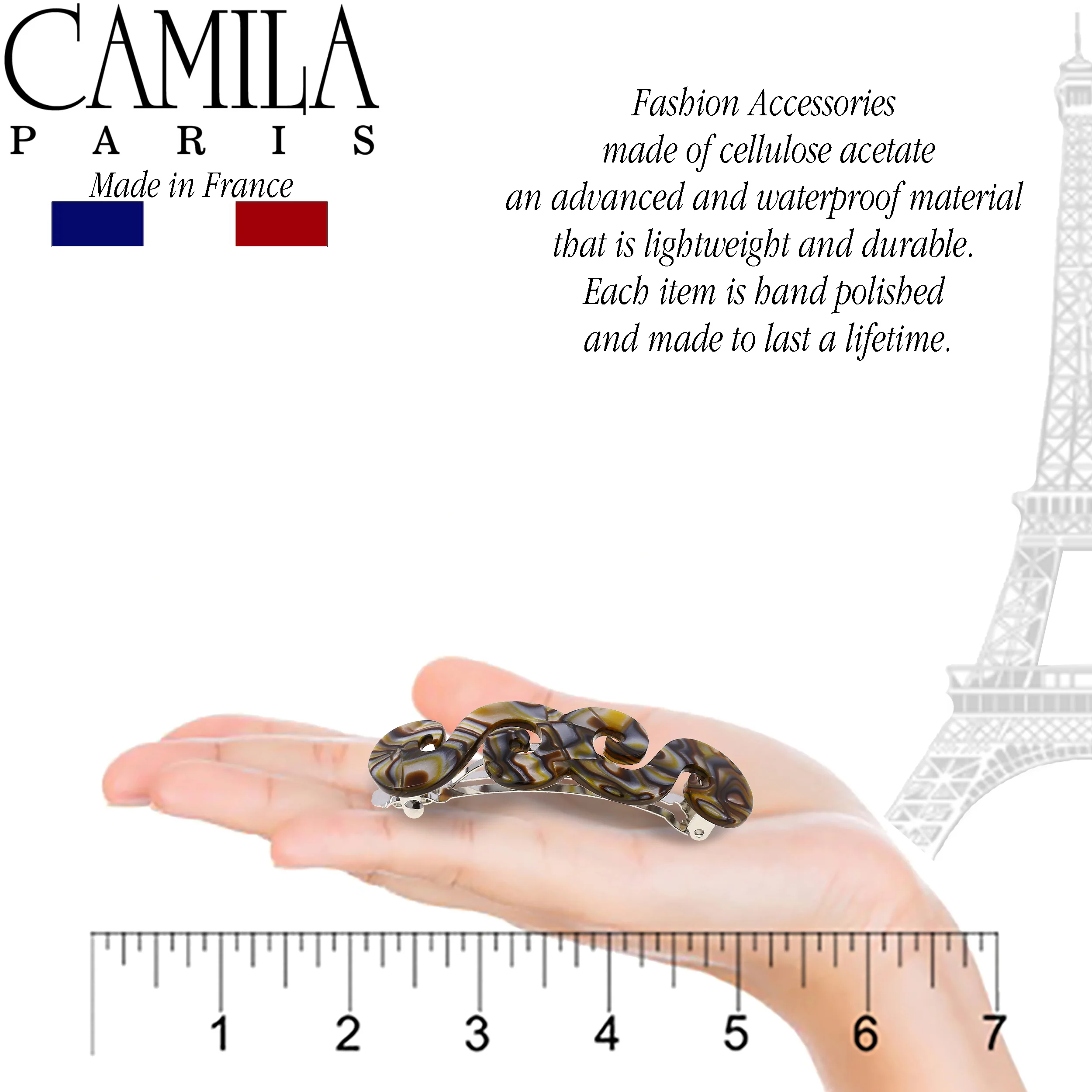 Camila Paris Handmade Swirls Barrette - Image 15
