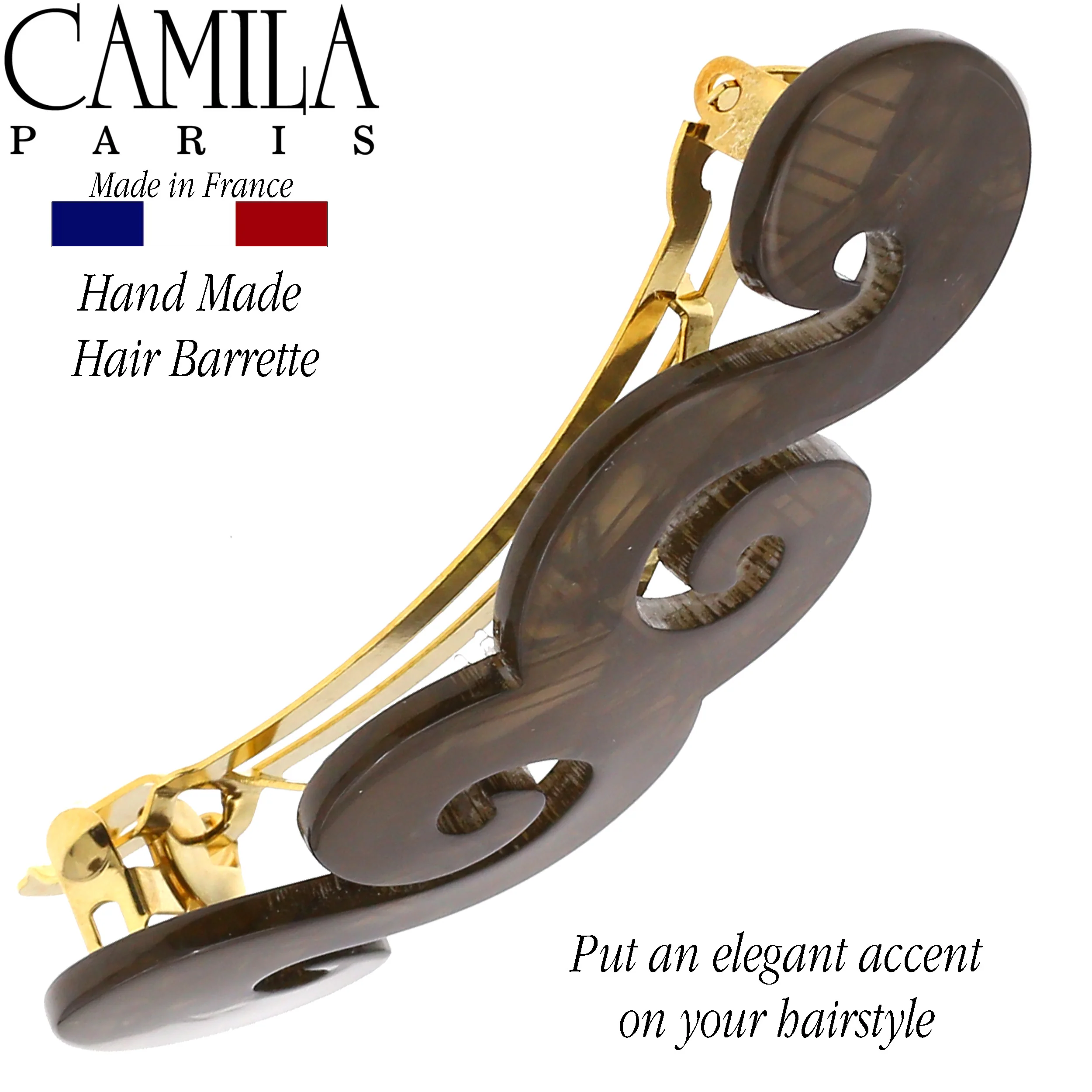 Camila Paris Handmade Swirls Barrette - Image 3