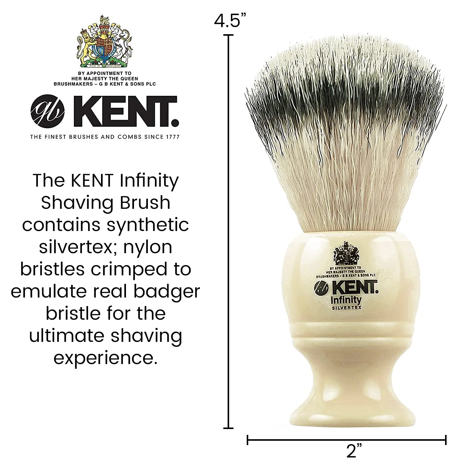 Kent Infinity Silvertex Shaving Brush - Image 7