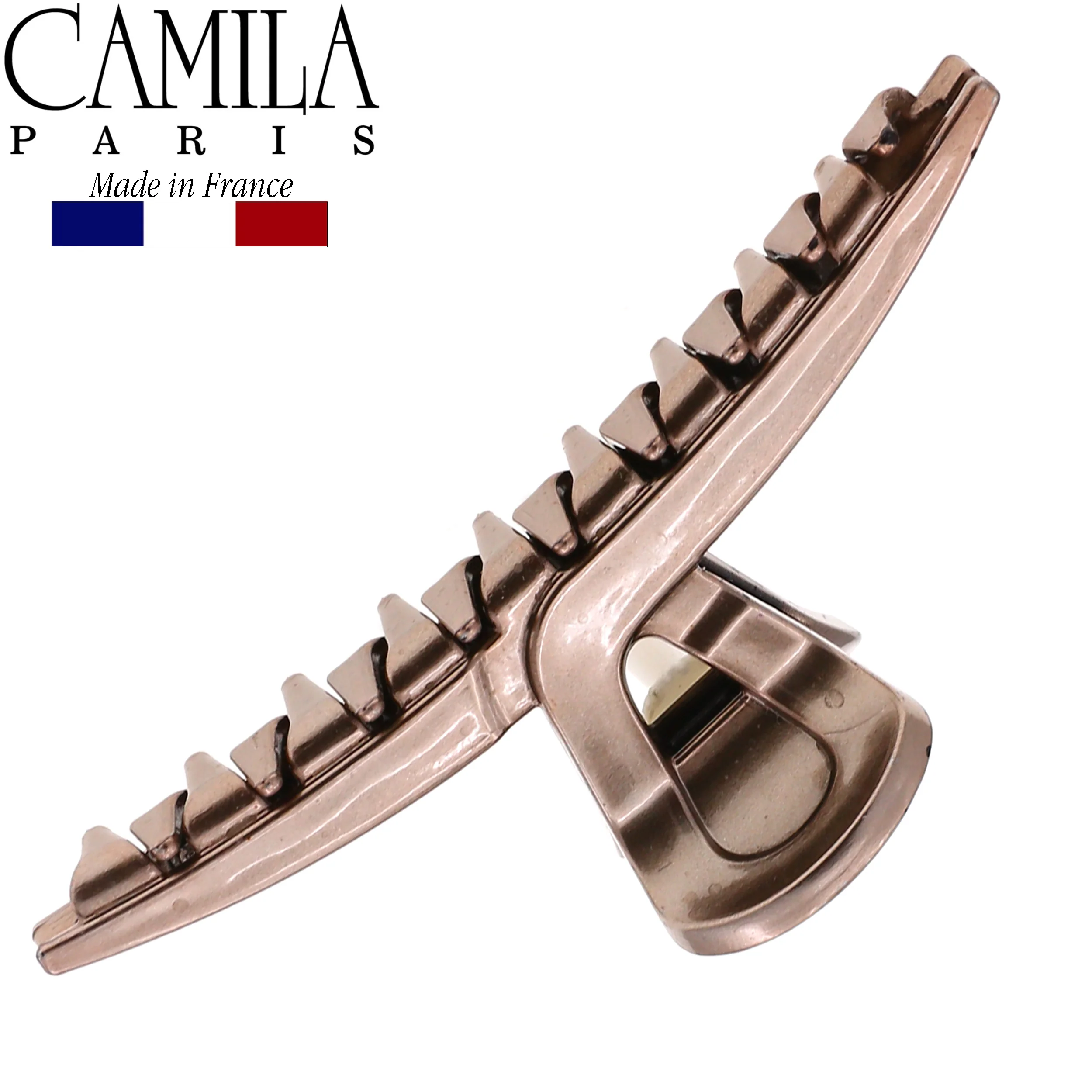 Camila Paris Joan Narrow Covered Spring Hair Clip - Image 15