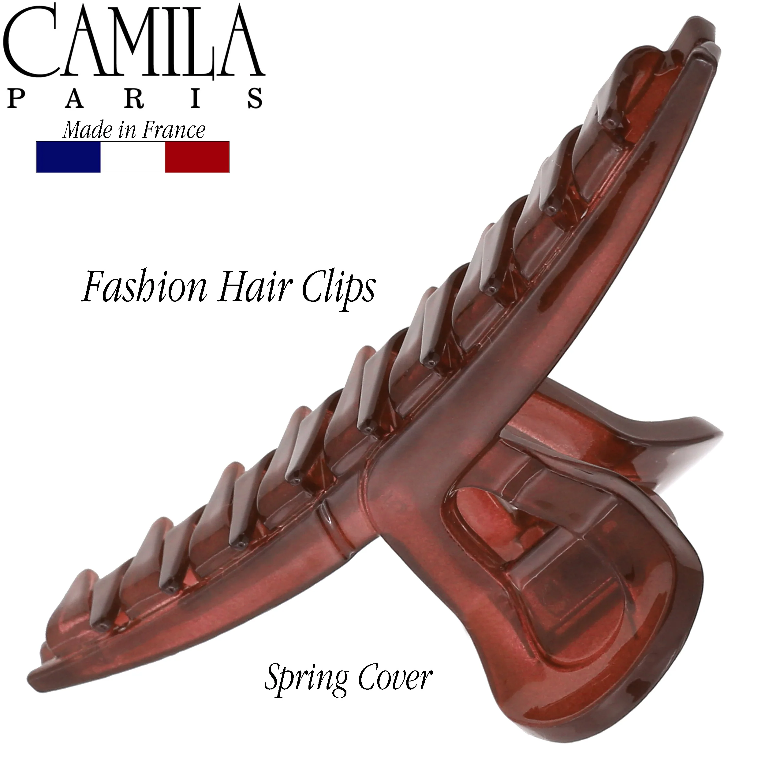 Camila Paris Joan Narrow Covered Spring Hair Clip - Image 39