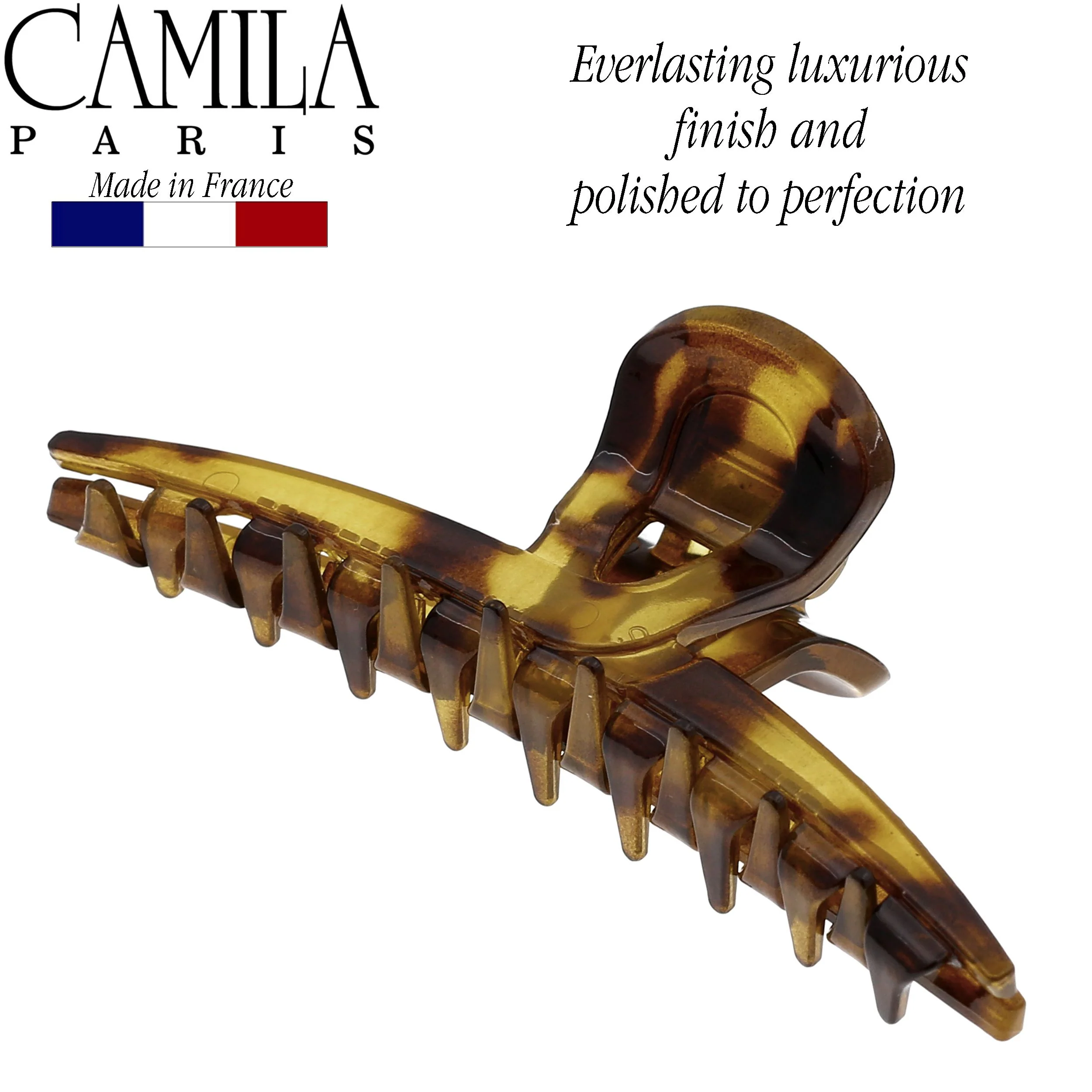 Camila Paris Joan Narrow Covered Spring Hair Clip - Image 43