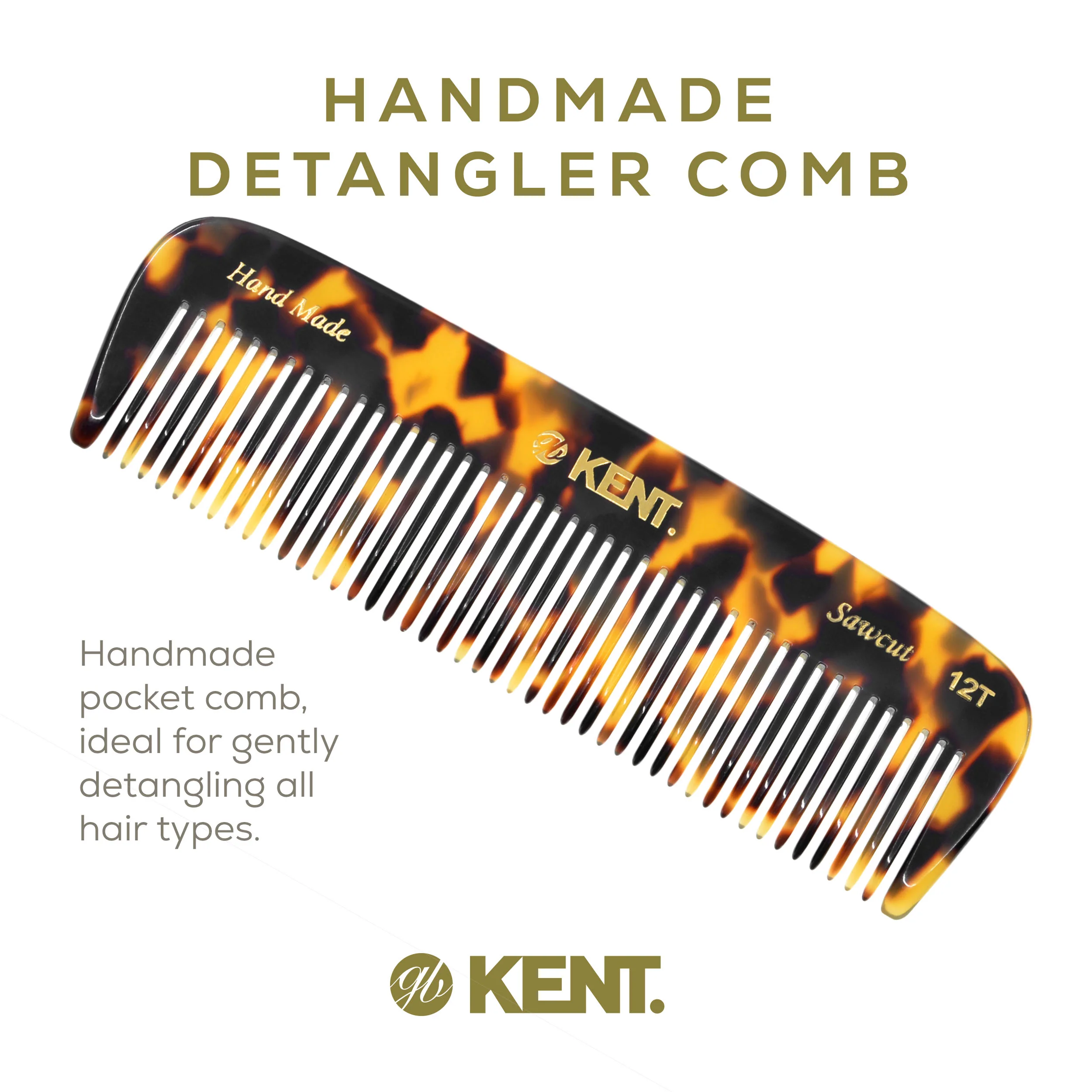 Kent 12T Wide Tooth Handmade Beard Comb - Image 9