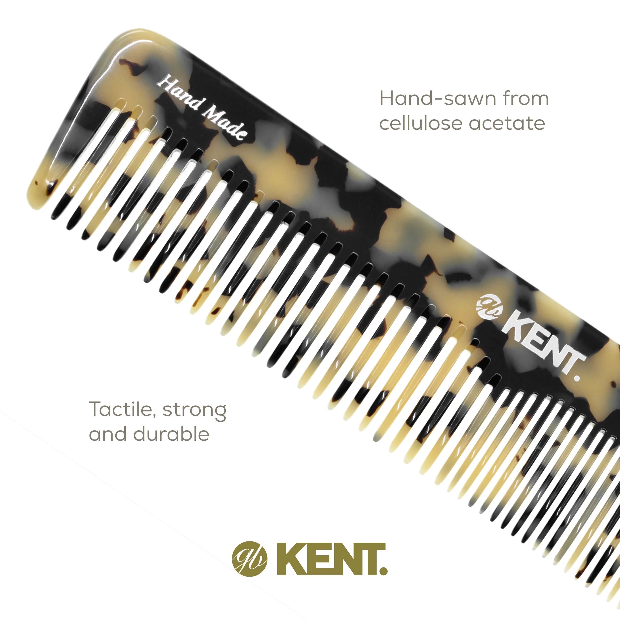 Kent 16T Mixed Tooth Handmade Comb - Image 11