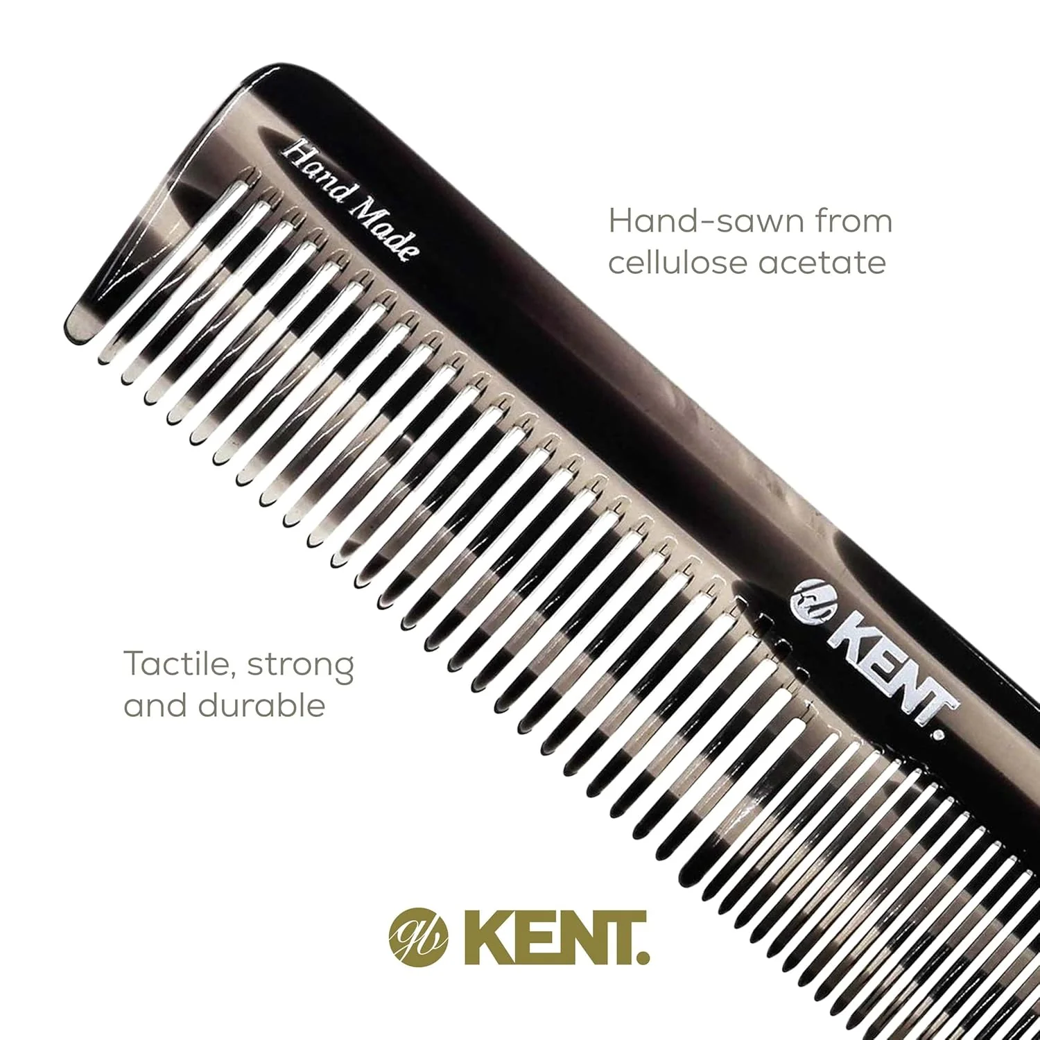 Kent 16T Mixed Tooth Handmade Comb - Image 23