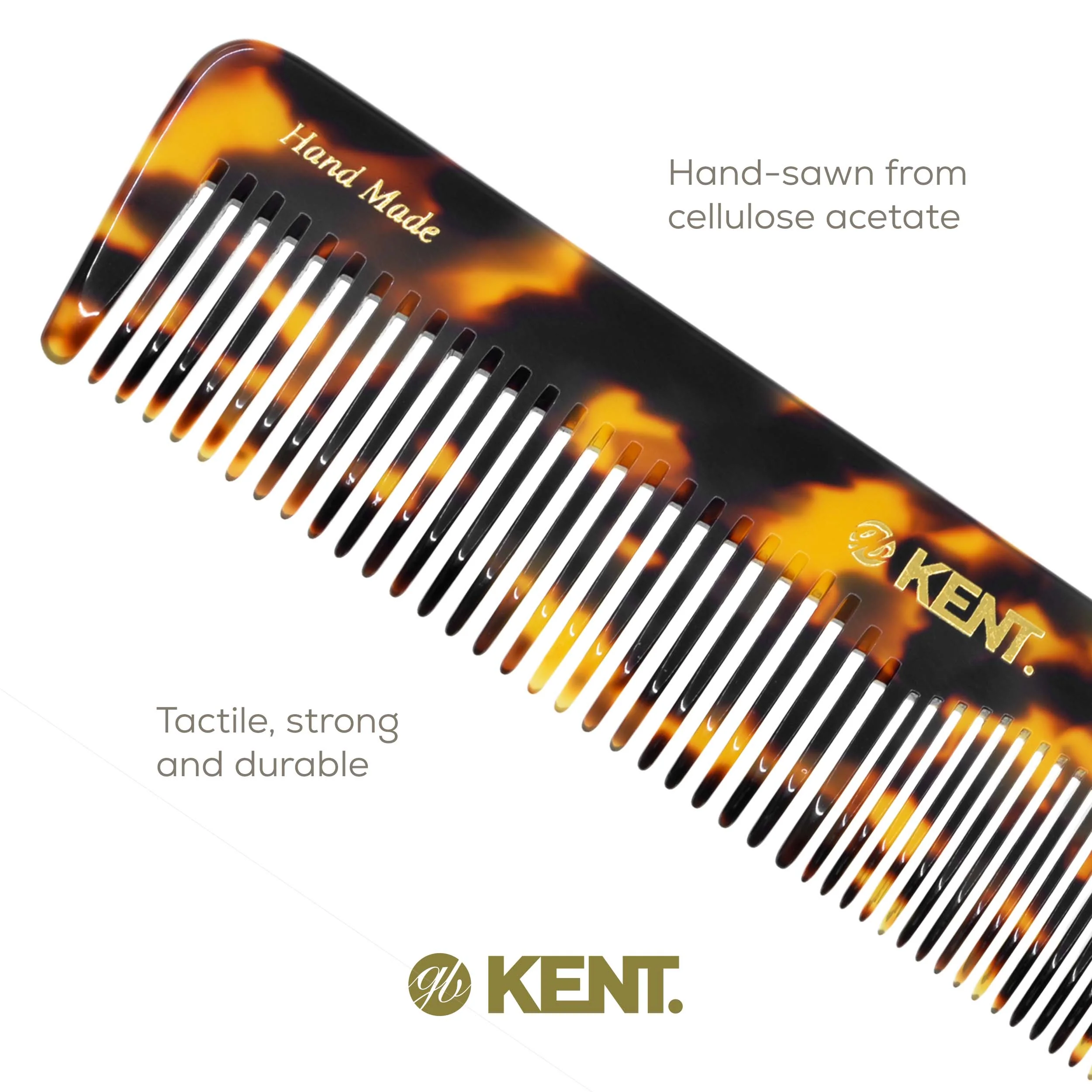 Kent 16T Mixed Tooth Handmade Comb - Image 5