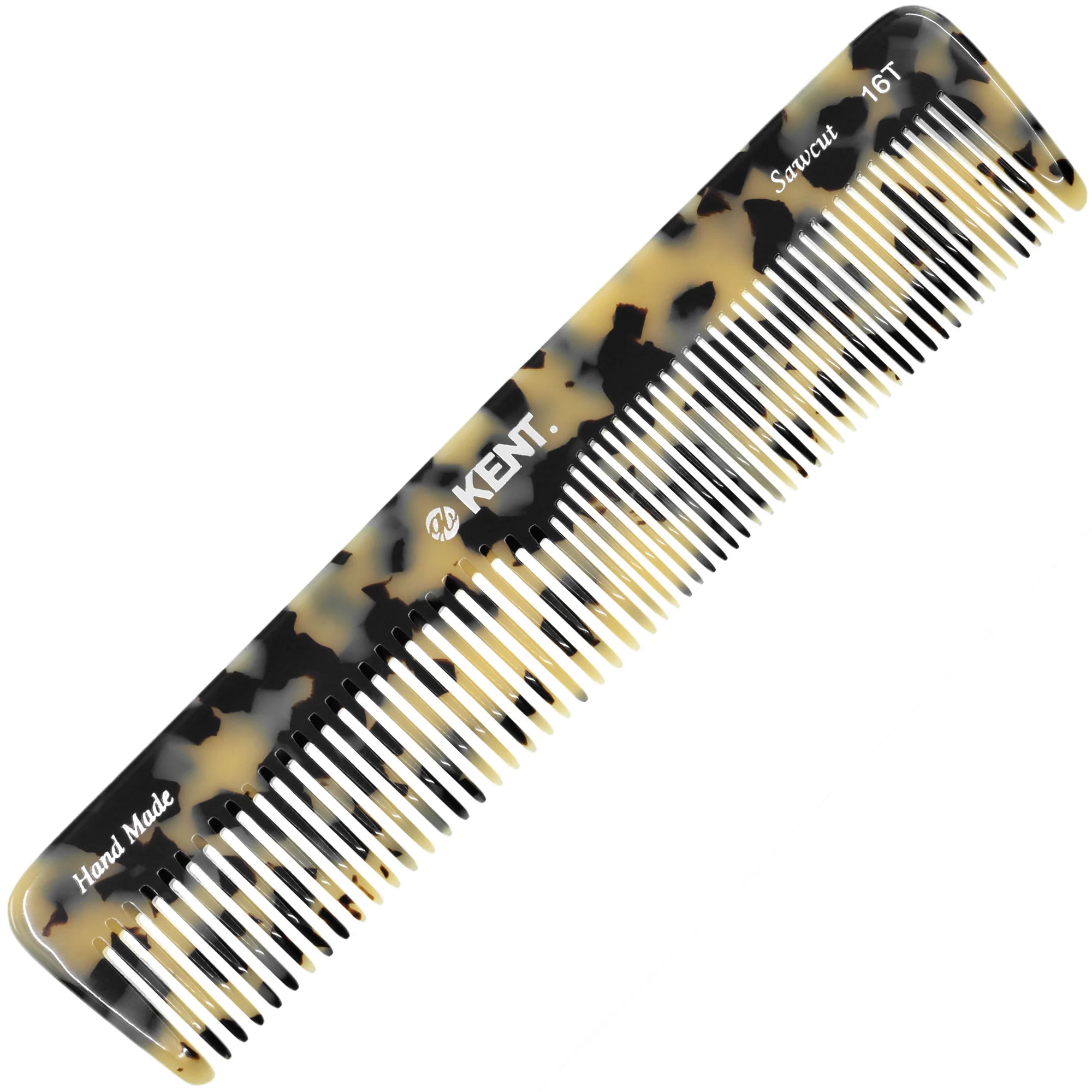 Kent 16T Mixed Tooth Handmade Comb - Image 7