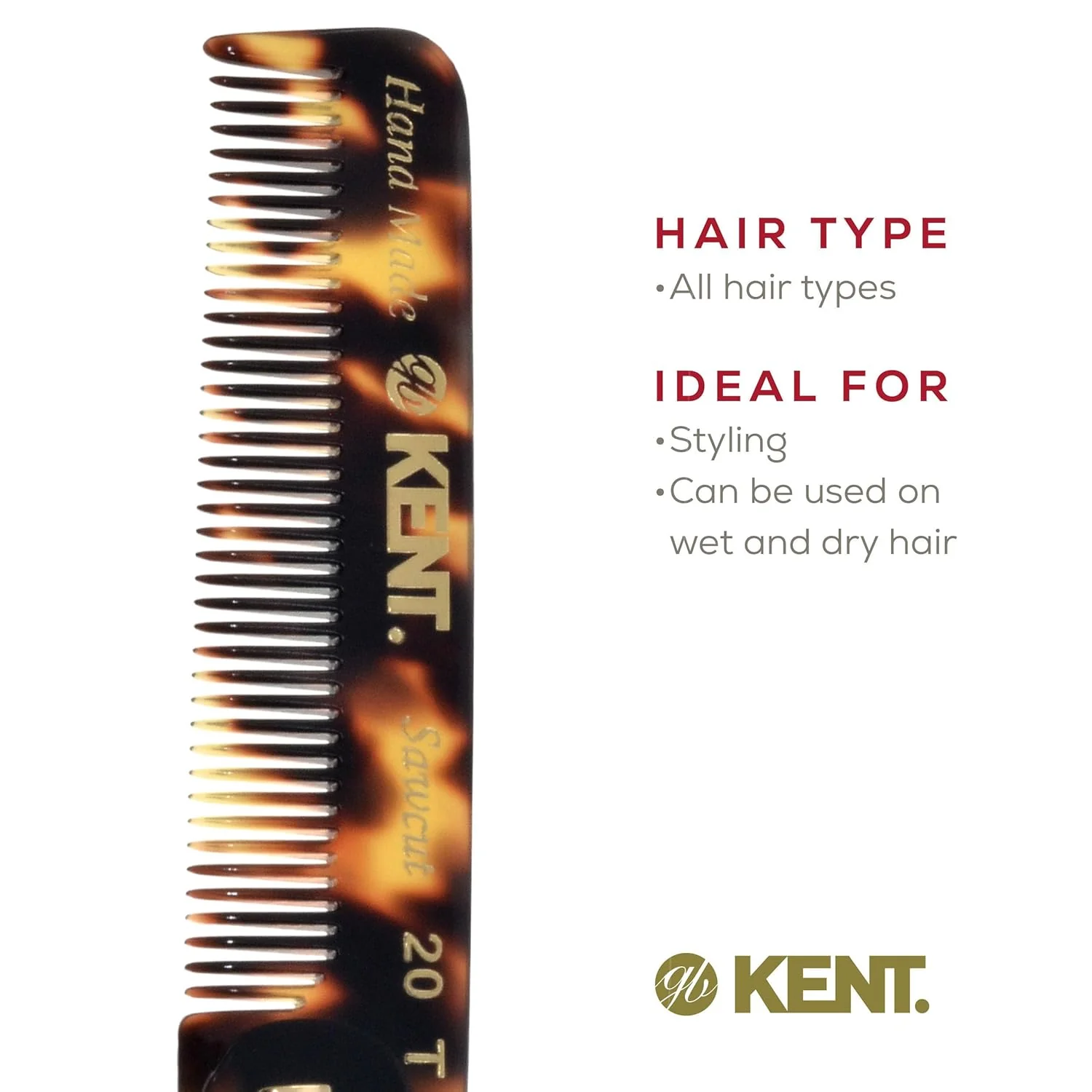 Kent 20T Fine Tooth Folding Pocket Comb - Image 12