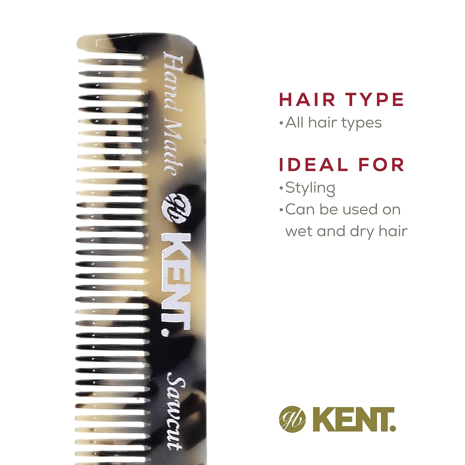 Kent 20T Fine Tooth Folding Pocket Comb - Image 6
