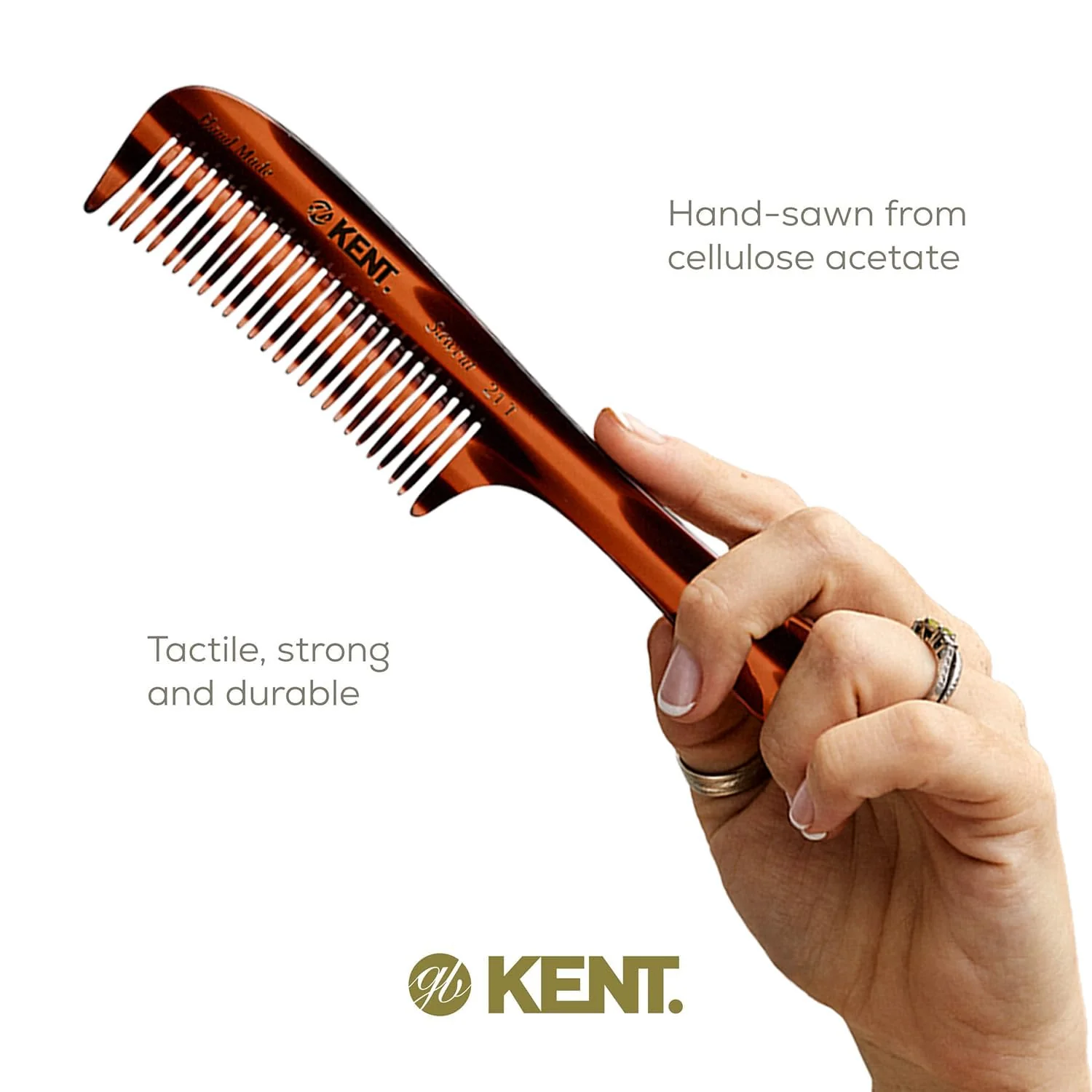 Kent 21T Curved Double Row Detangling Comb - Image 11