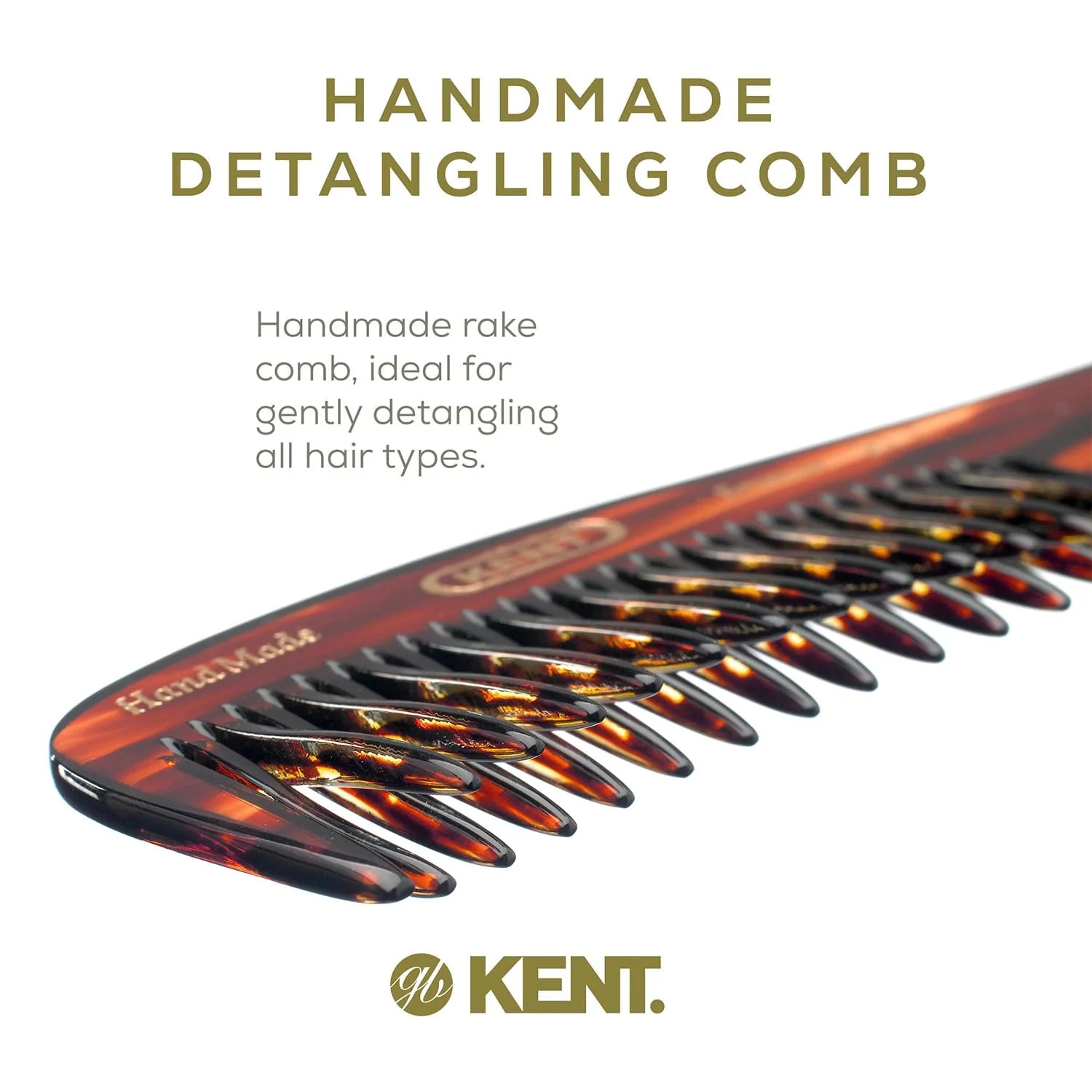 Kent 21T Curved Double Row Detangling Comb - Image 9