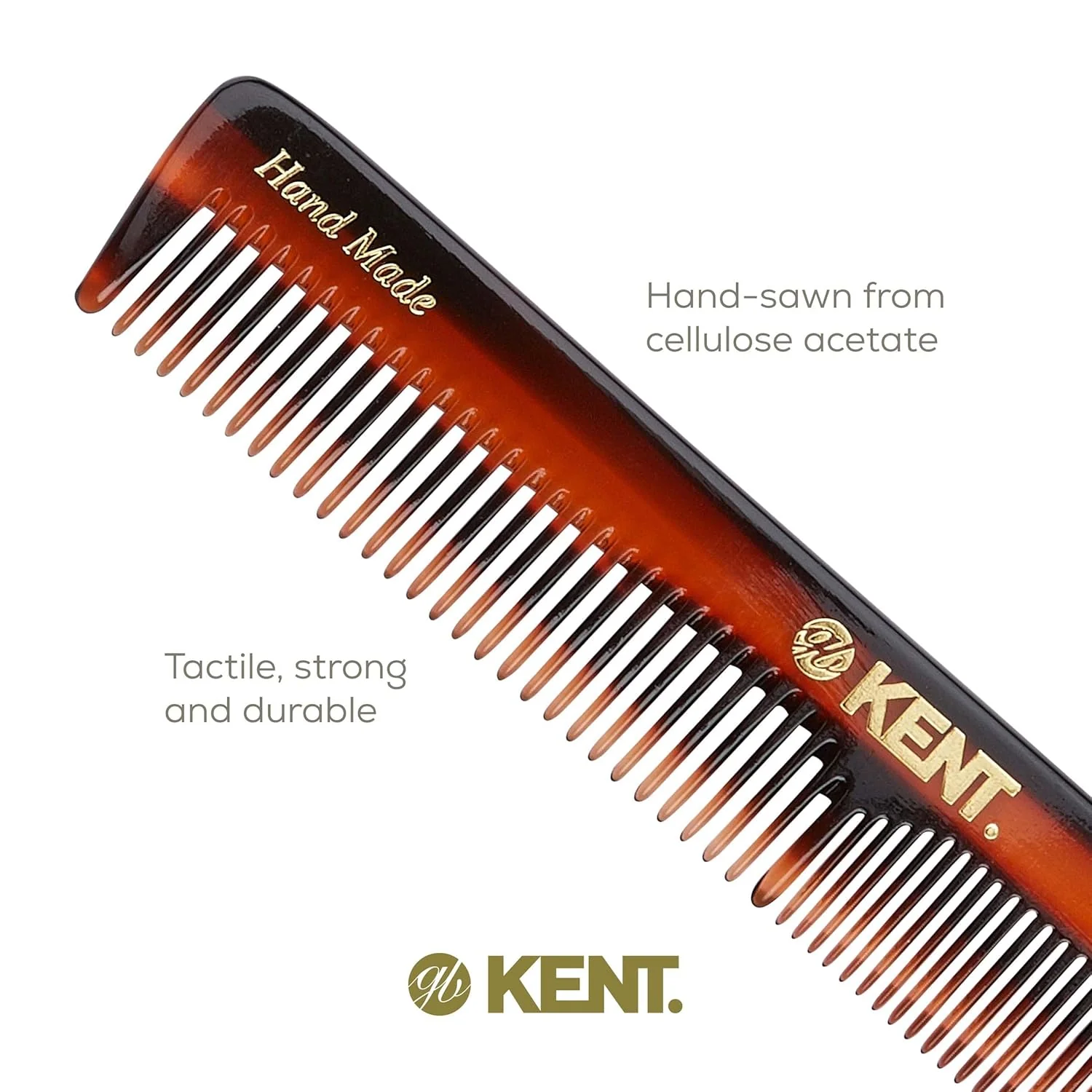 Kent 2T Mixed Tooth Handmade Comb - Image 5