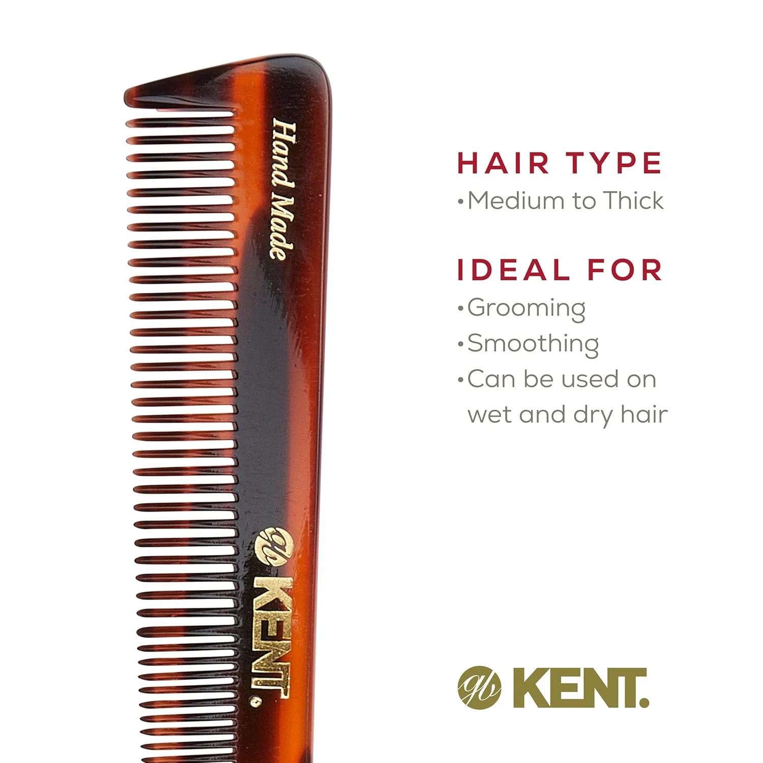 Kent 4T Mixed Tooth Grooming Comb - Image 6