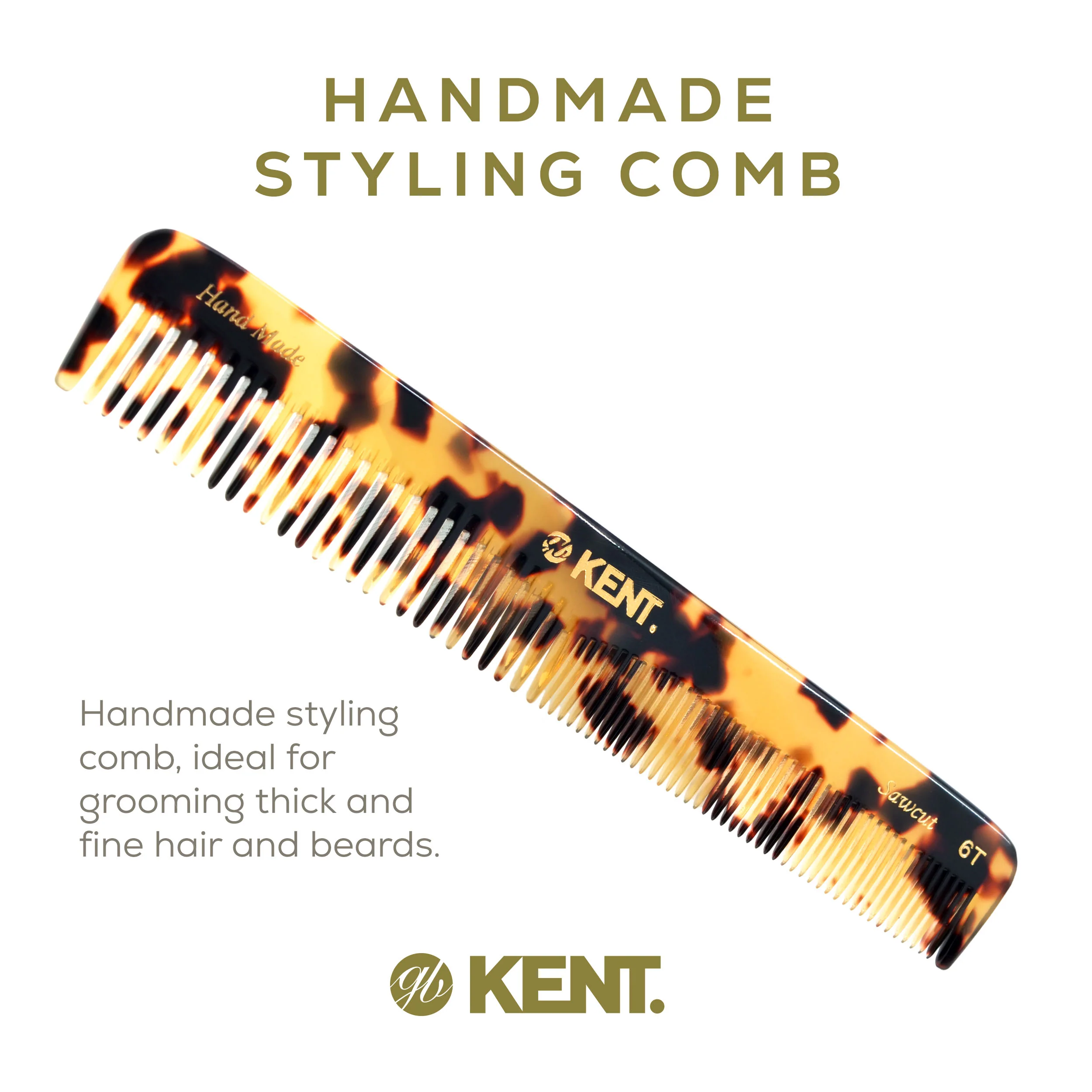 Kent 6T Mixed Tooth Dressing Comb - Image 11
