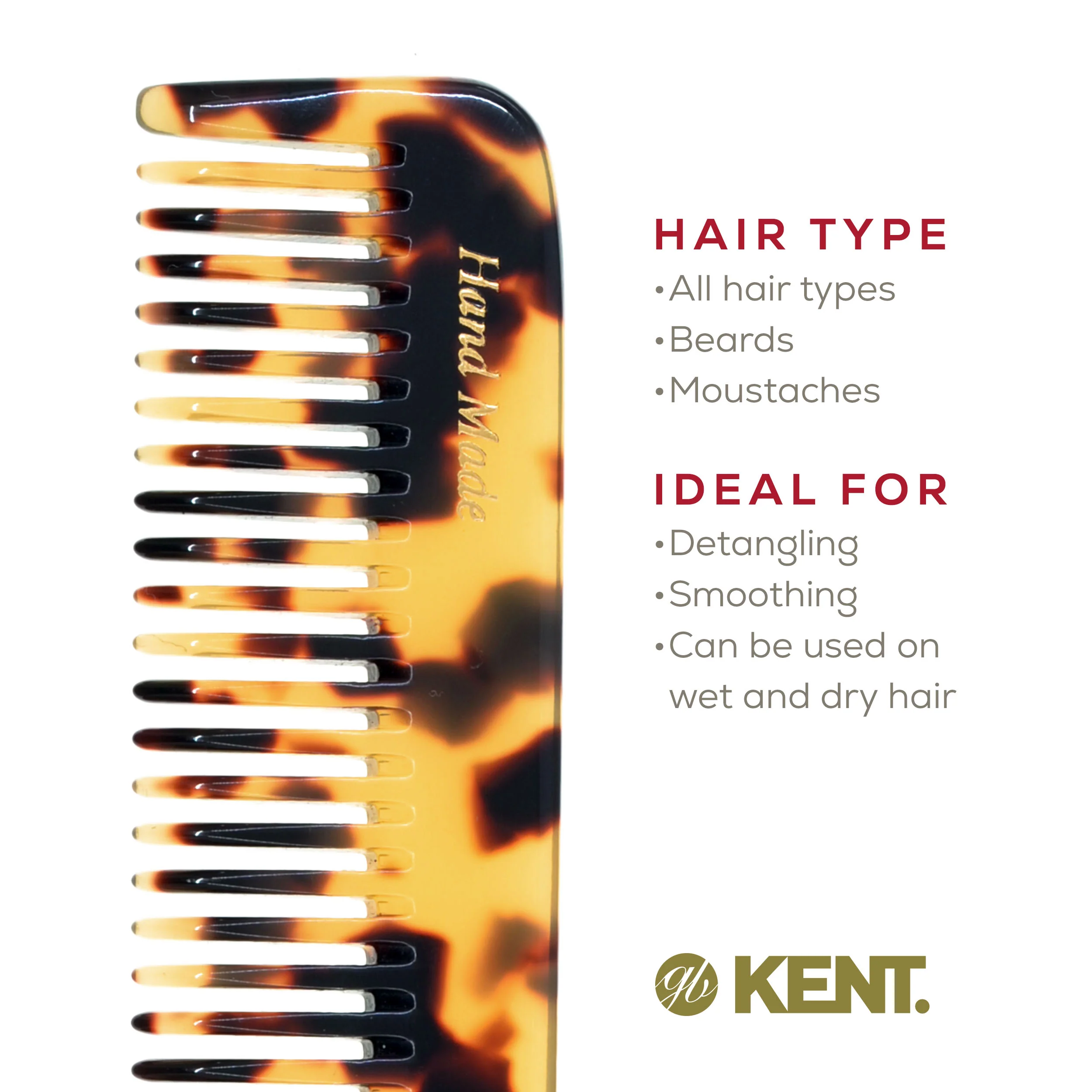 Kent 6T Mixed Tooth Dressing Comb - Image 12