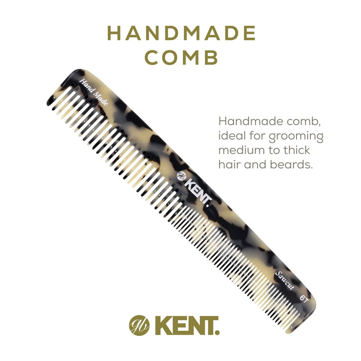 Kent 6T Mixed Tooth Dressing Comb - Image 22