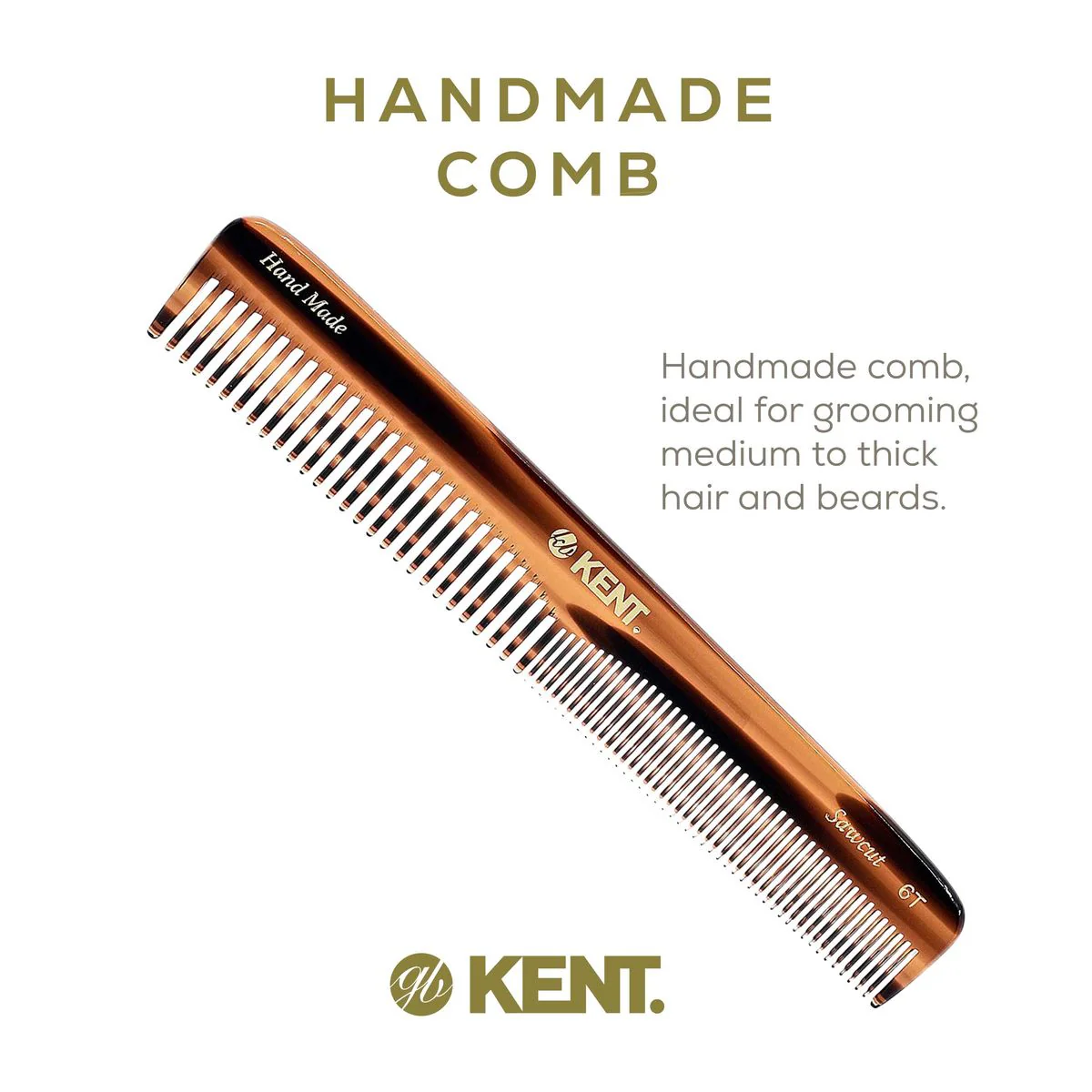 Kent 6T Mixed Tooth Dressing Comb - Image 4