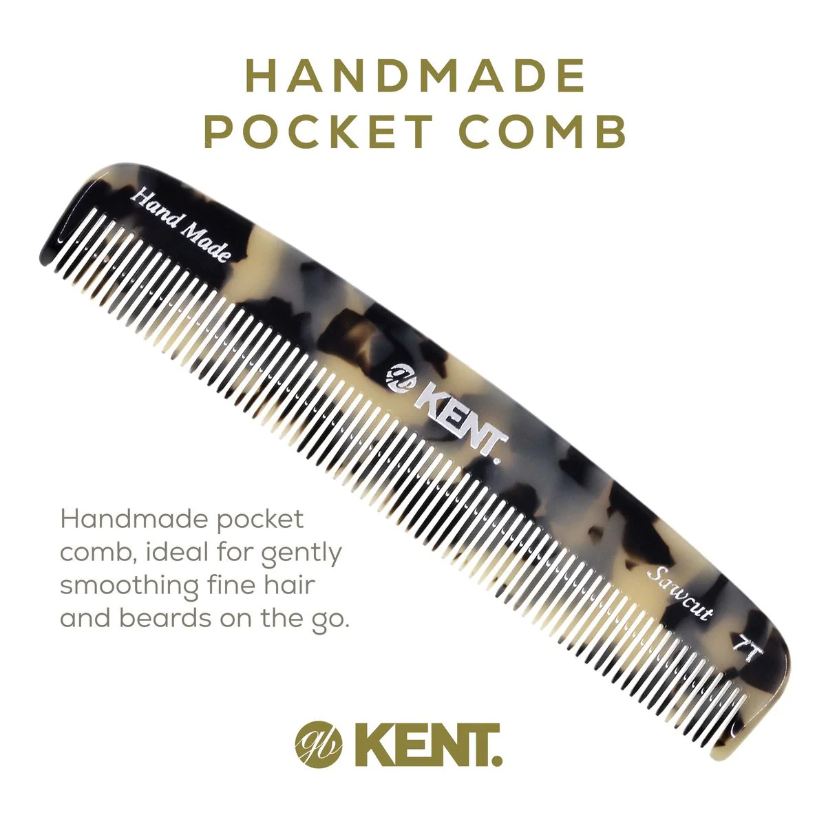Kent 7T Fine Tooth Pocket Comb - Image 15