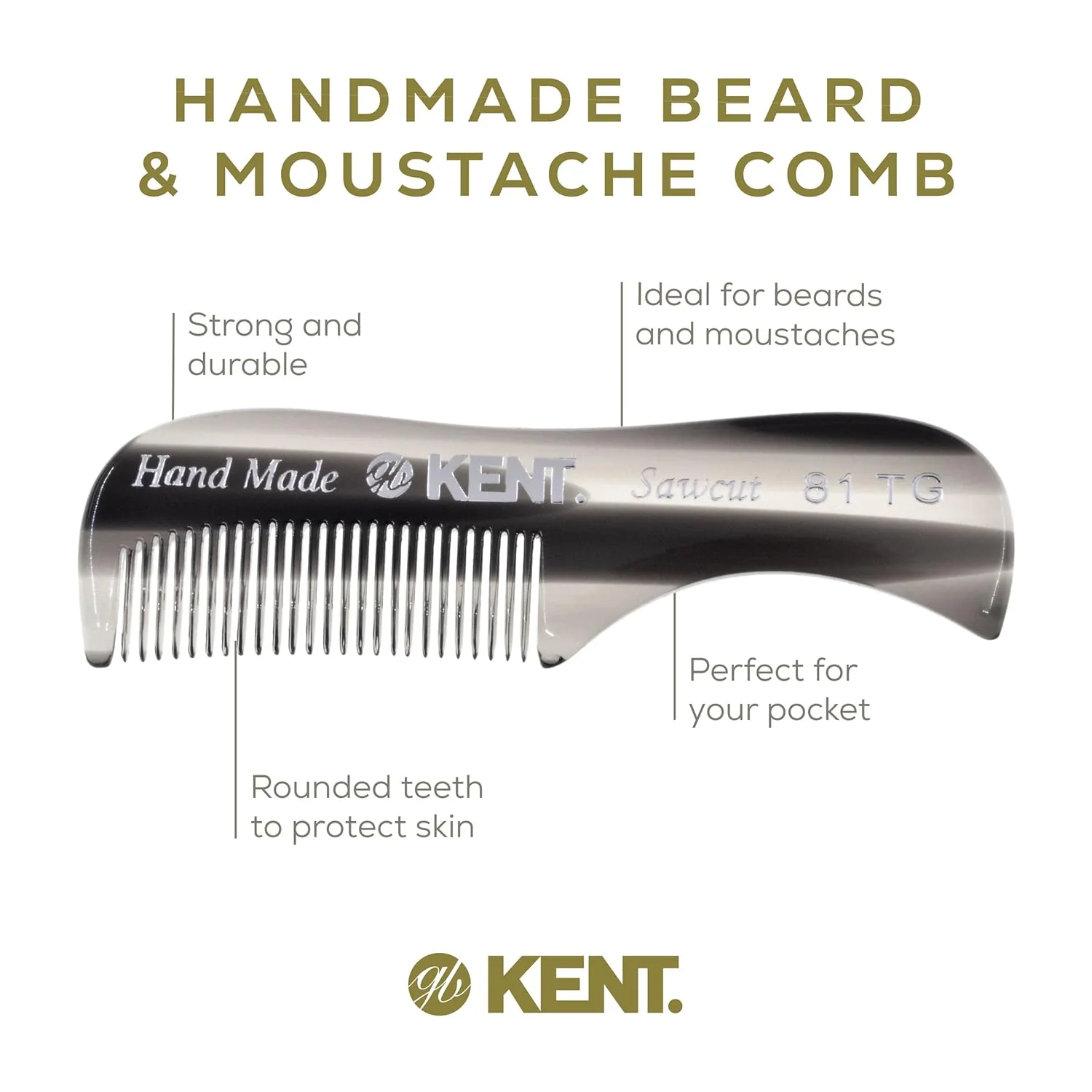 Kent 81T Fine Tooth Pocket Comb - Image 16
