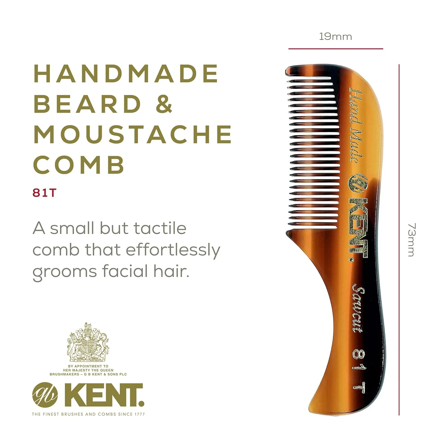 Kent 81T Fine Tooth Pocket Comb - Image 20