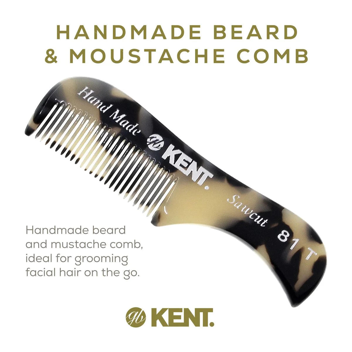 Kent 81T Fine Tooth Pocket Comb - Image 3