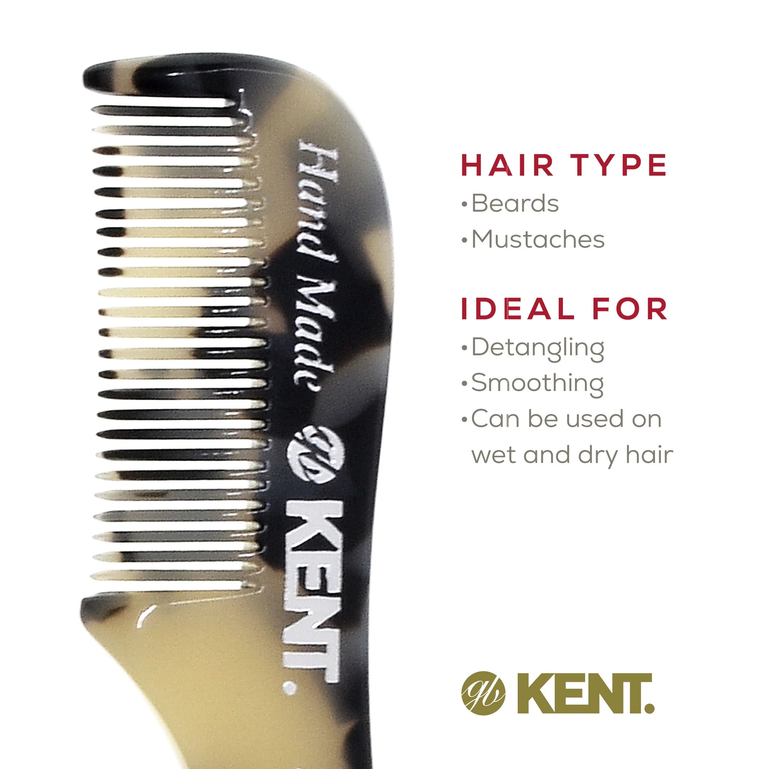 Kent 81T Fine Tooth Pocket Comb - Image 6