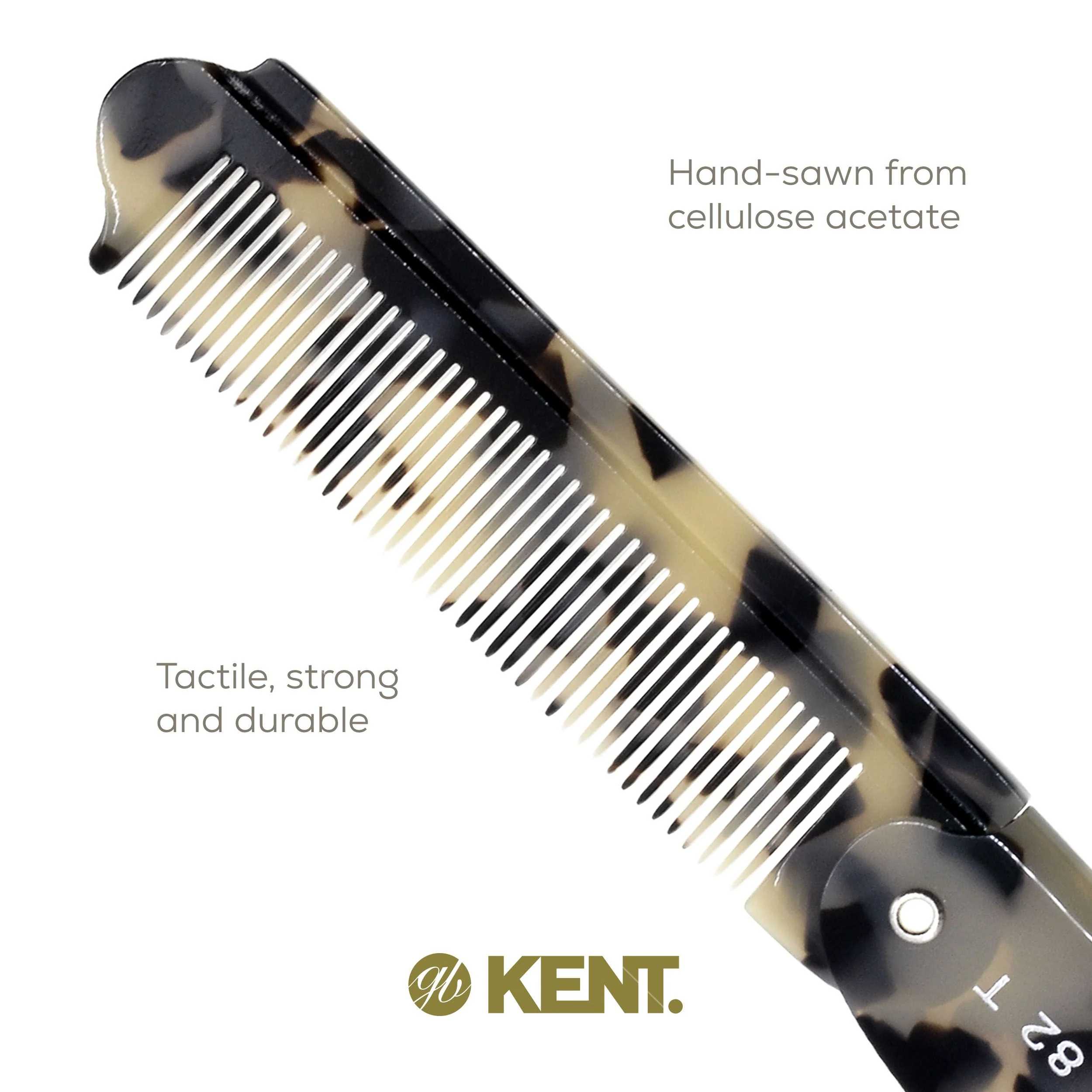 Kent 82T Fine Folding Pocket Comb - Image 10