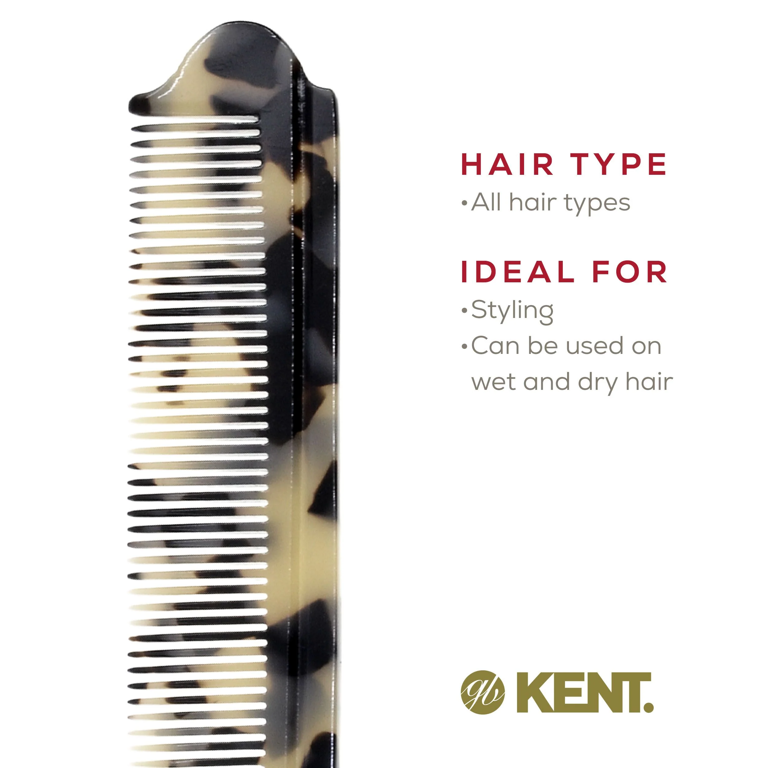 Kent 82T Fine Folding Pocket Comb - Image 11