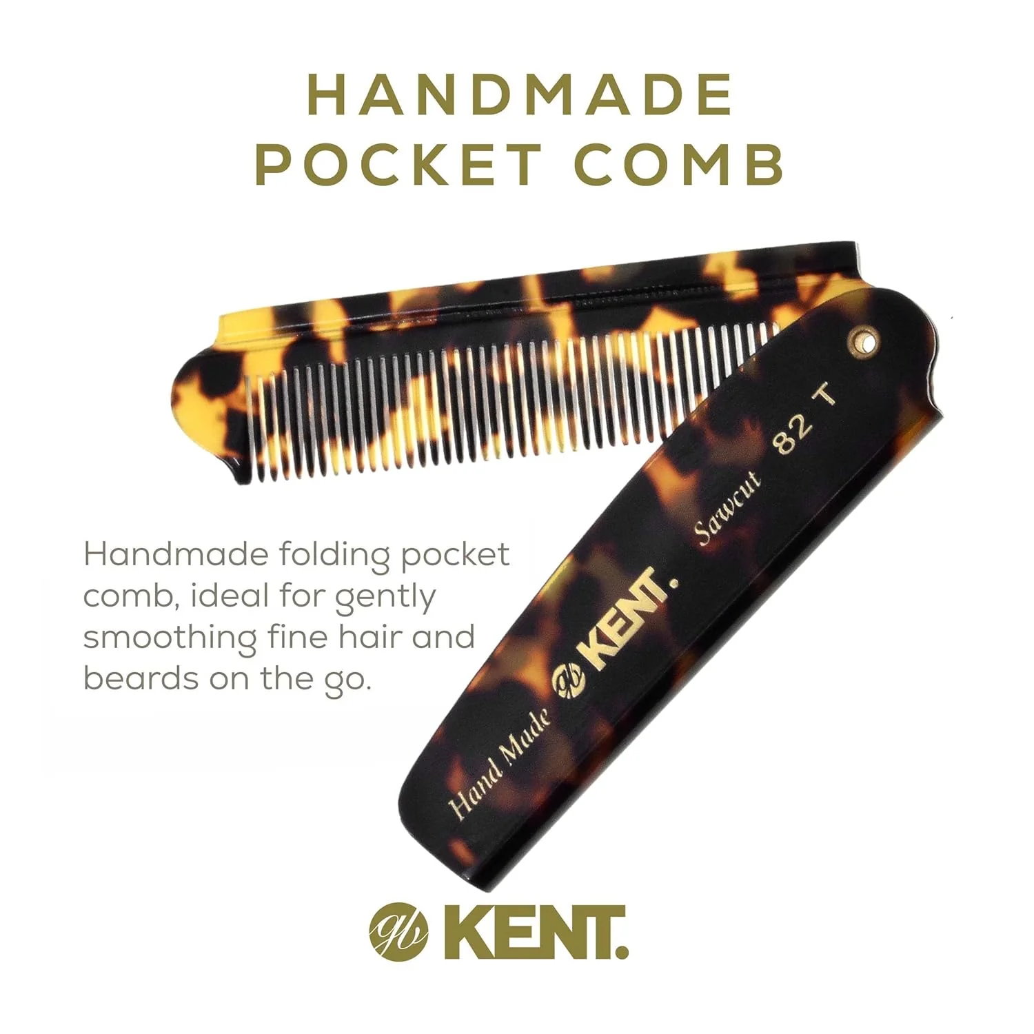 Kent 82T Fine Folding Pocket Comb - Image 14