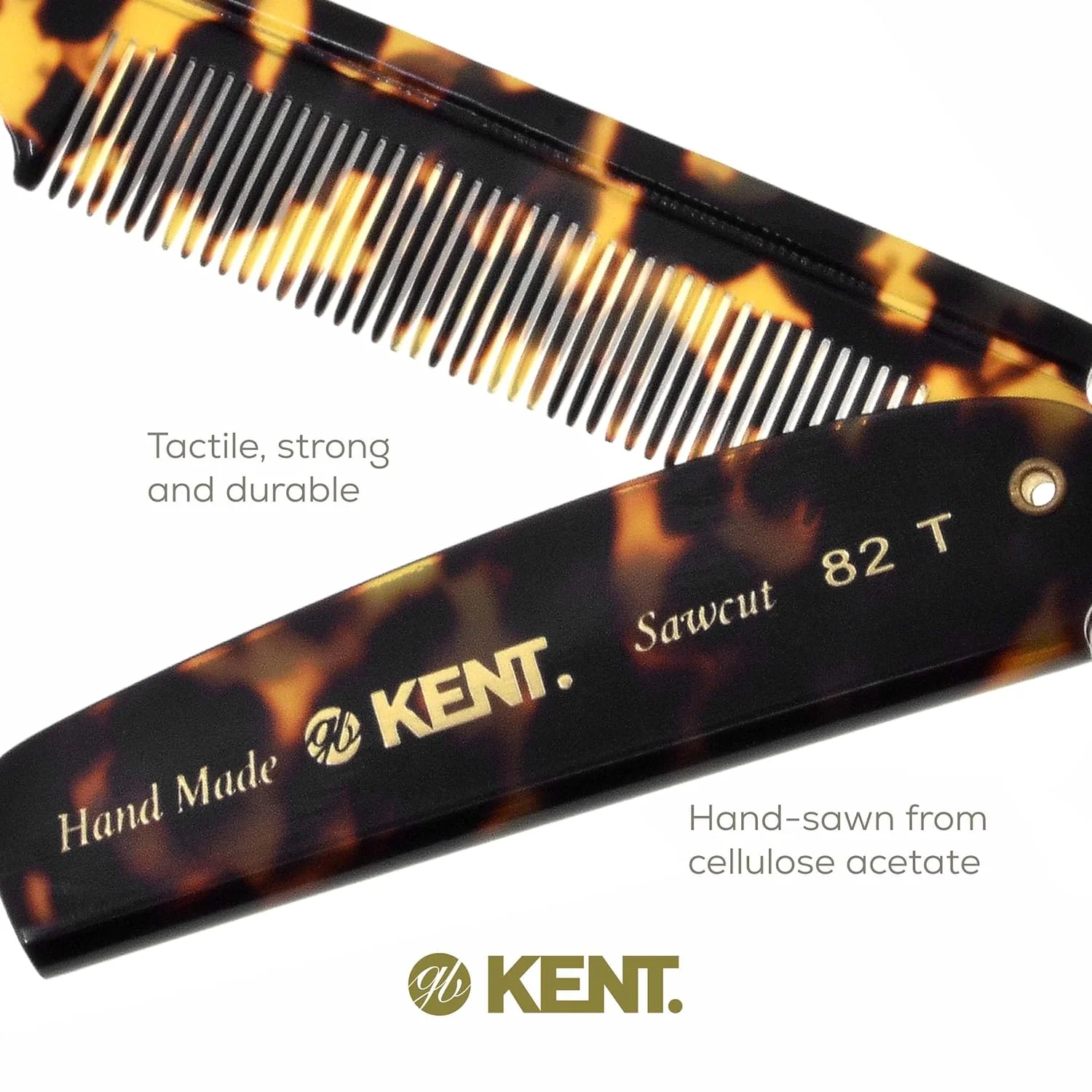 Kent 82T Fine Folding Pocket Comb - Image 16