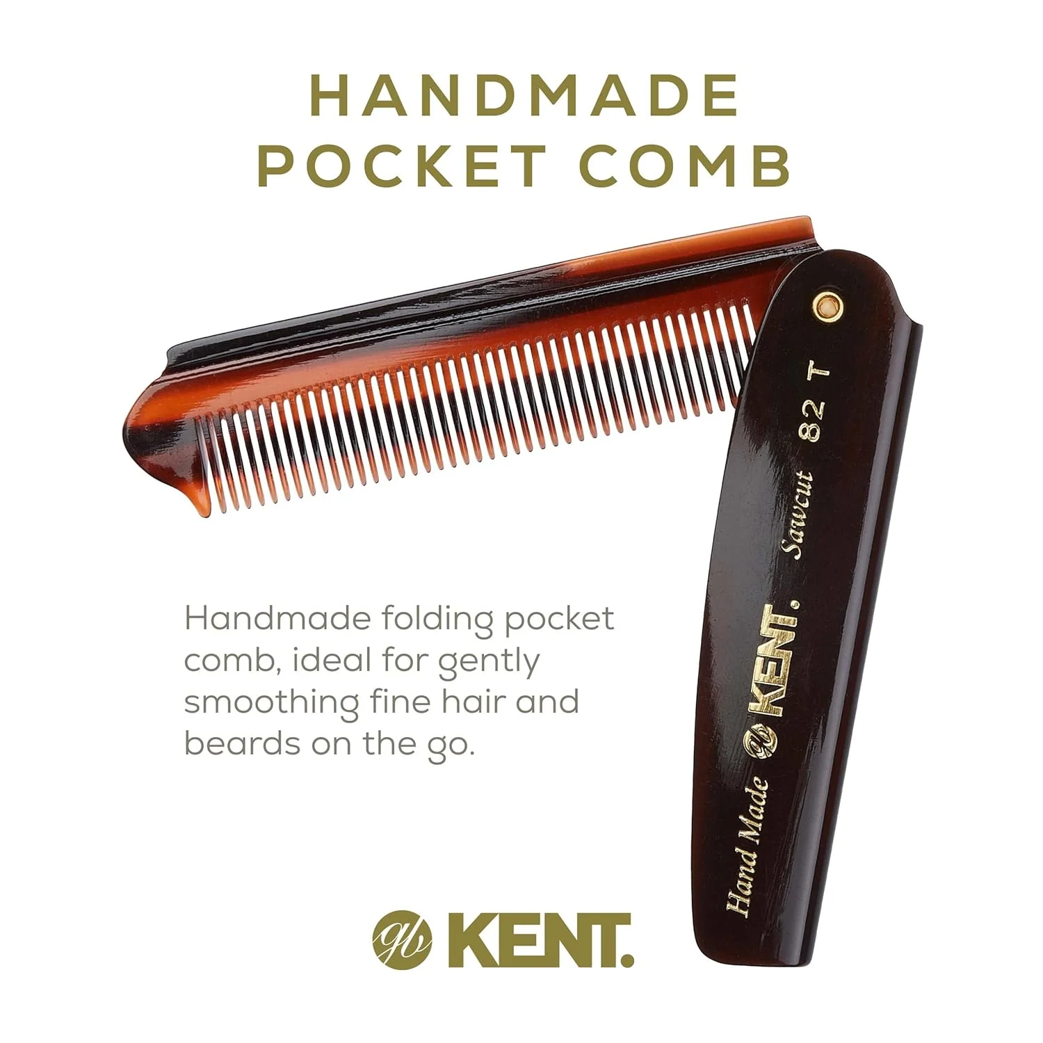 Kent 82T Fine Folding Pocket Comb - Image 20