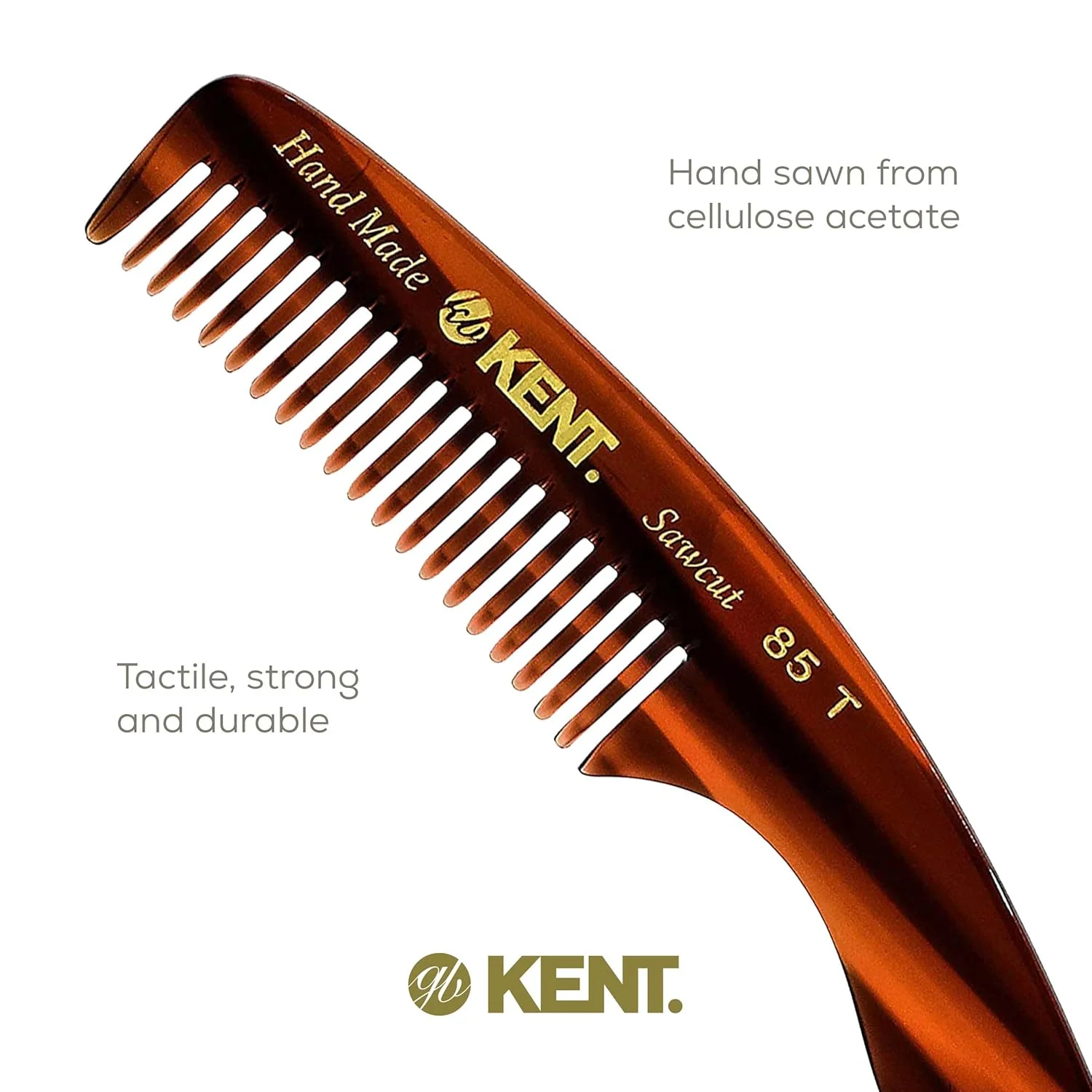 Kent 85T Fine Tooth Mustache Comb - Image 5