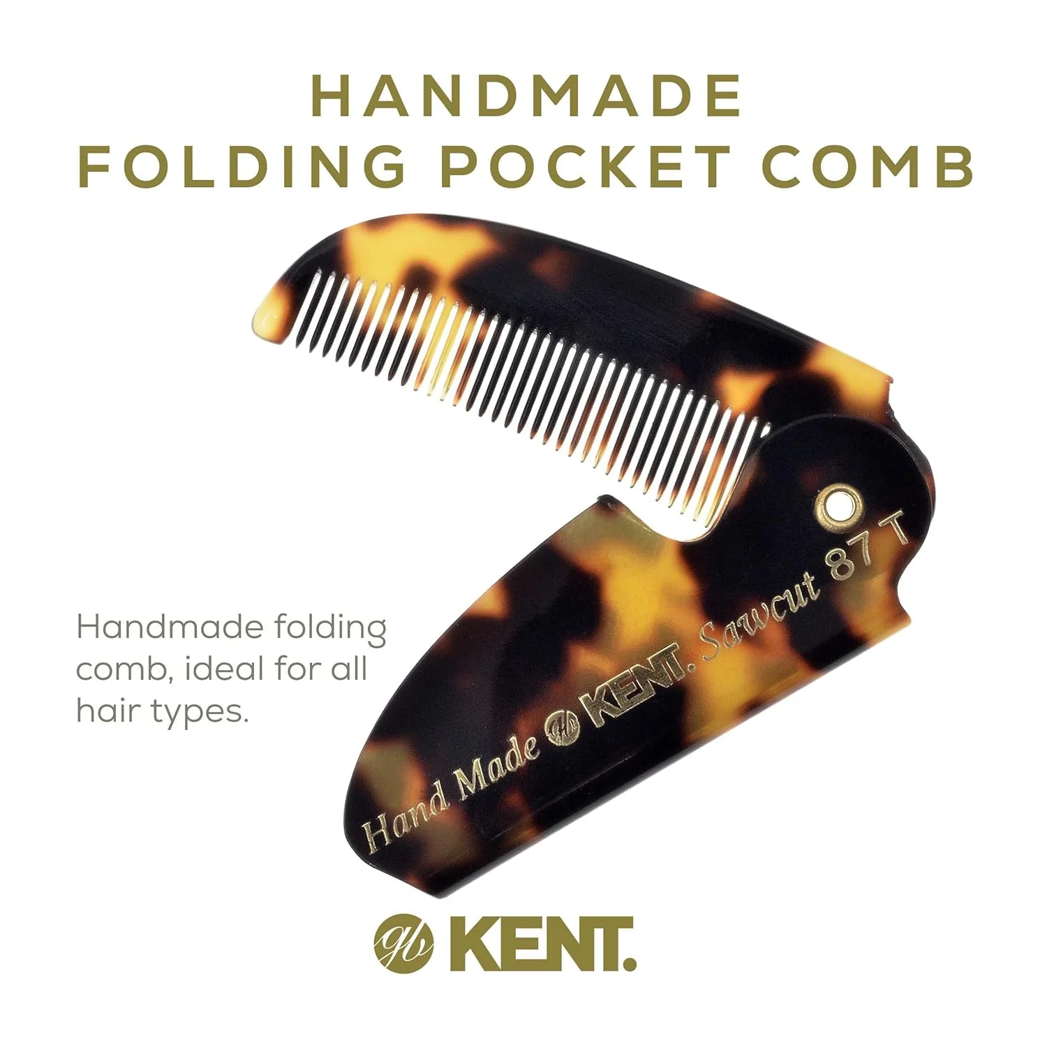 Kent 87T Beard Mustache Folding Comb - Image 15