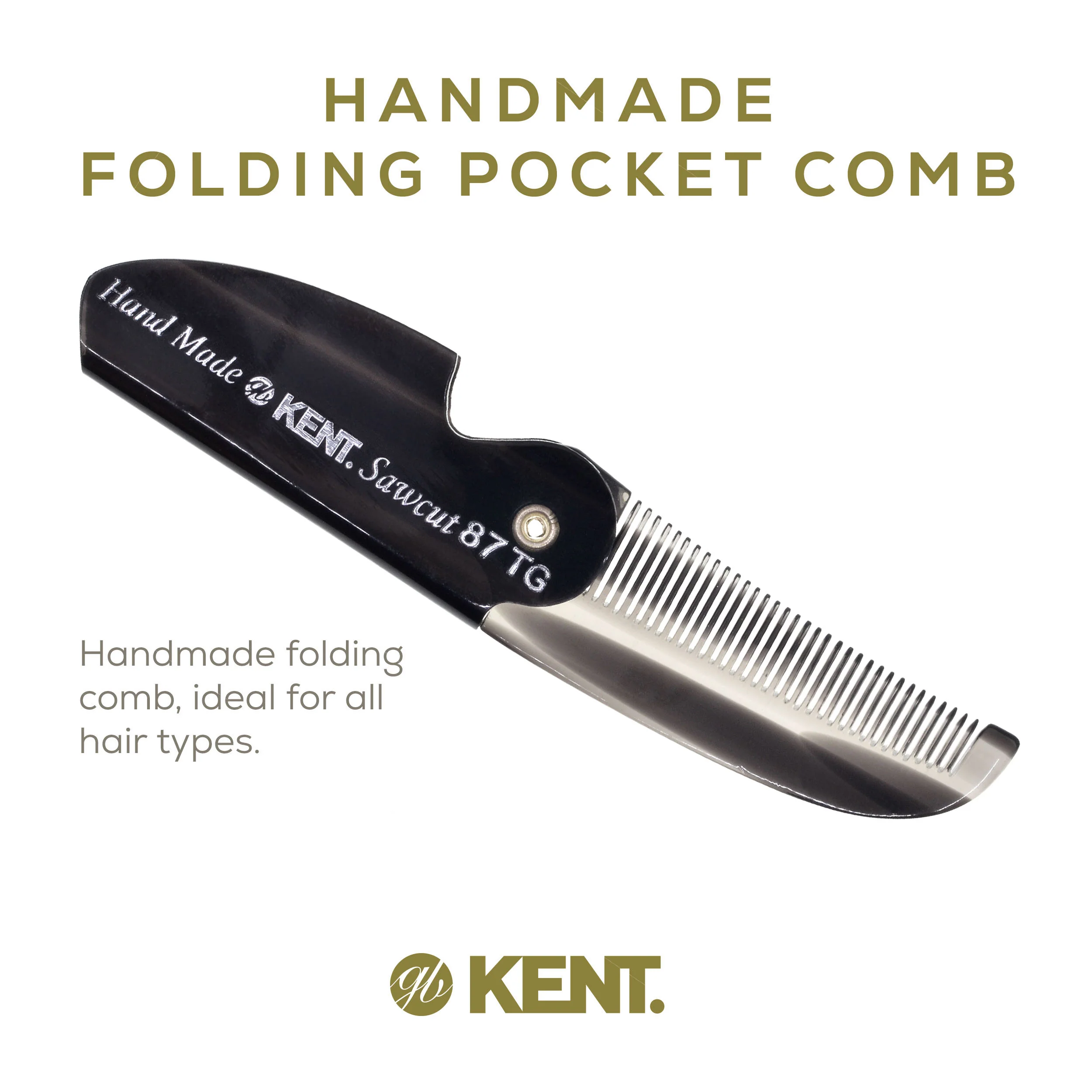 Kent 87T Beard Mustache Folding Comb - Image 21