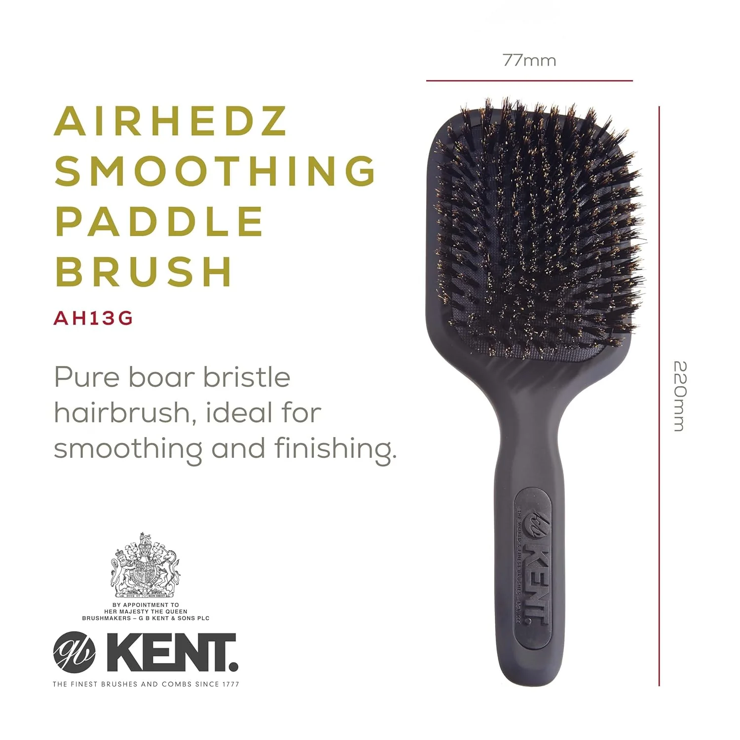 Kent AH13G AirHedz Pro Bristle Paddle - Image 2