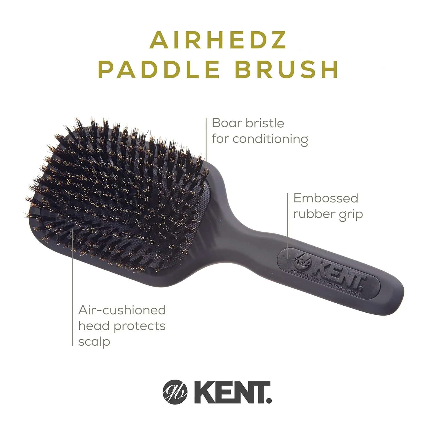 Kent AH13G AirHedz Pro Bristle Paddle - Image 4