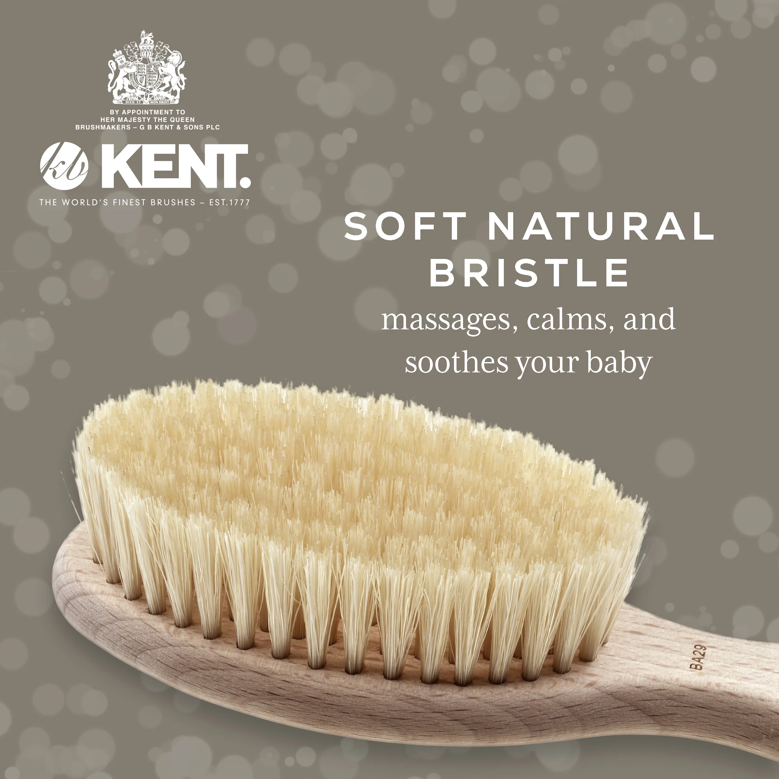 Kent BA29 Baby Beechwood Brush - Image 3