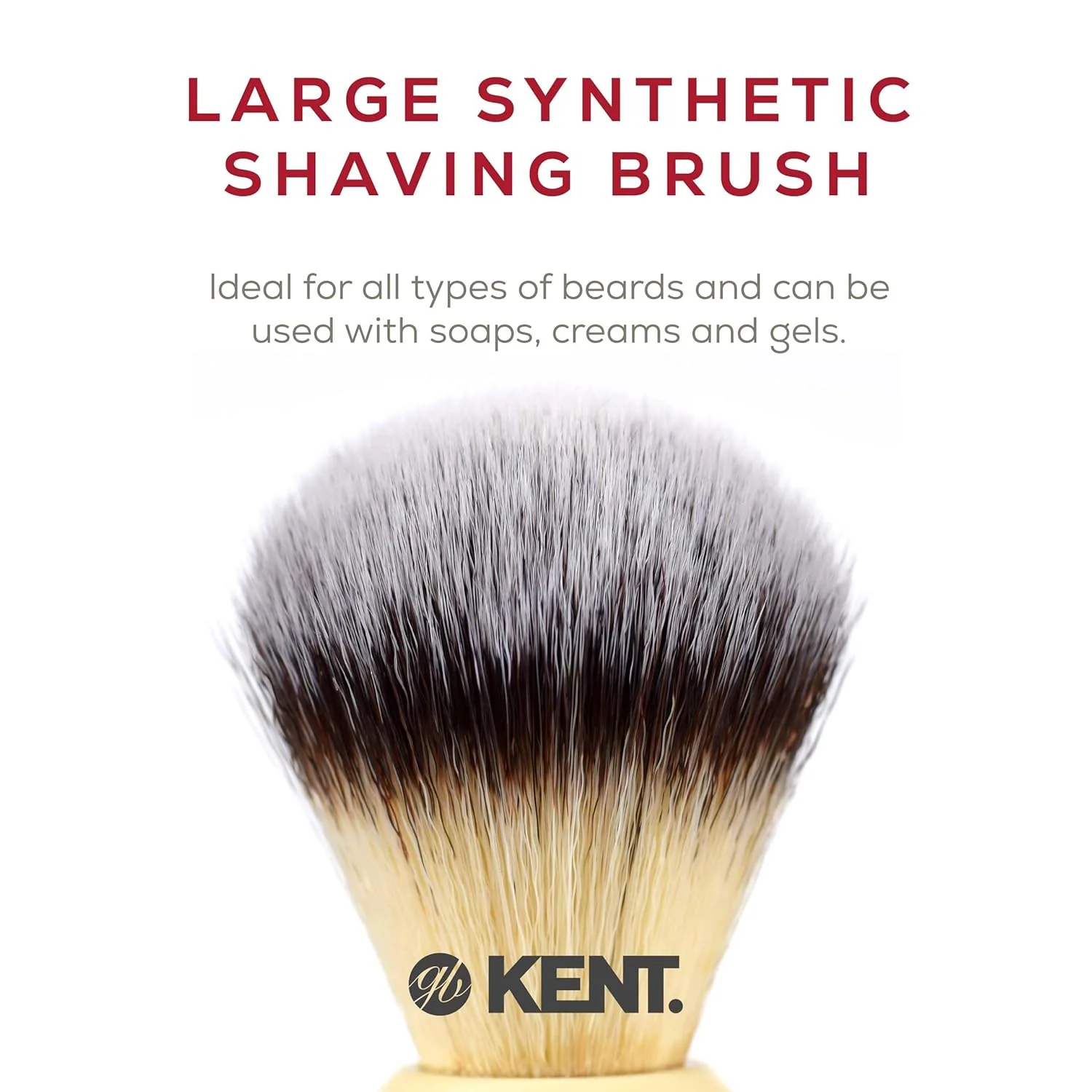 Kent BK8S Synthetic Shaving Brush Large - Image 3