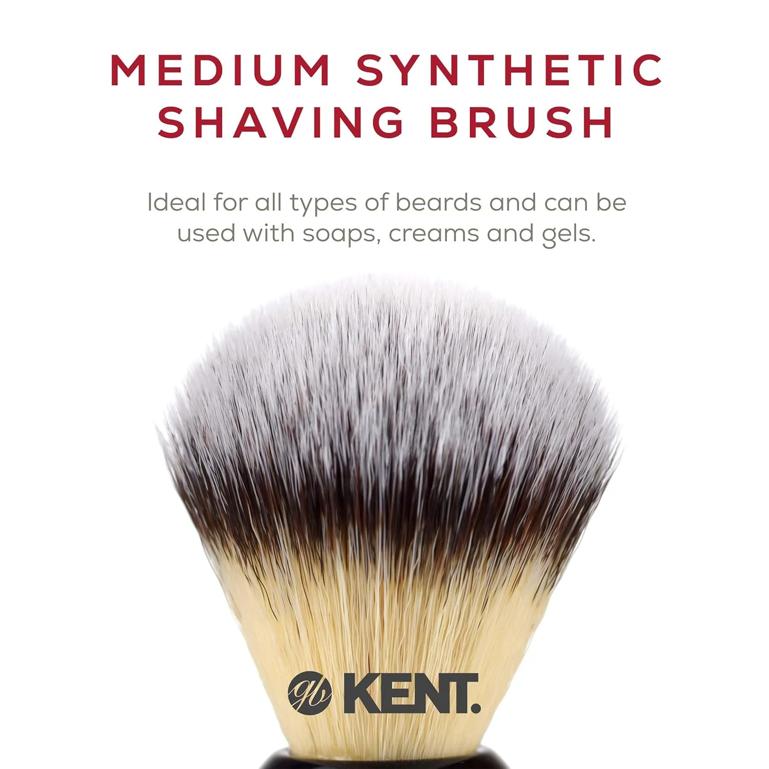 Kent BLK4S Synthetic Shaving Brush Travel - Image 3