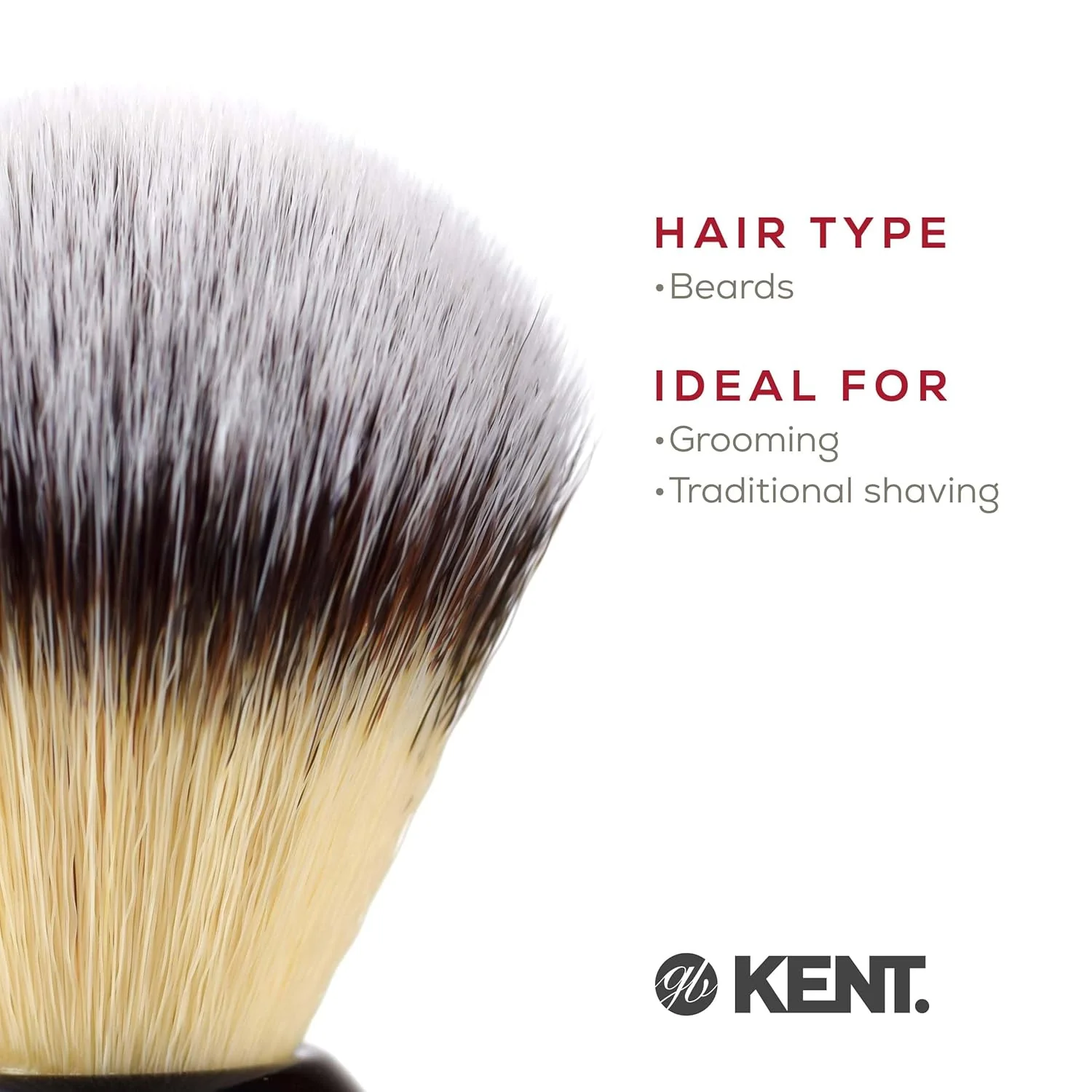 Kent BLK4S Synthetic Shaving Brush Travel - Image 6