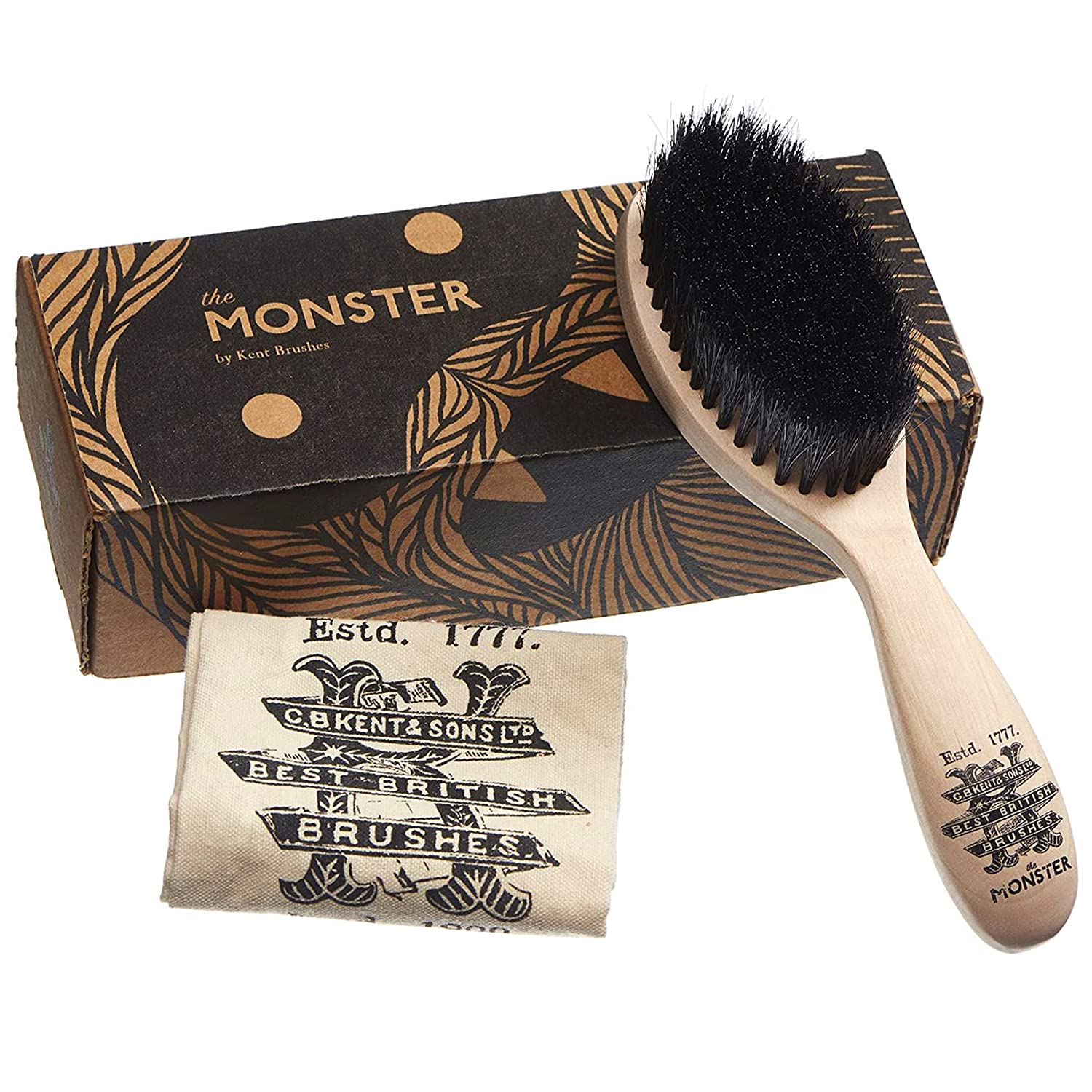 Kent BRD5 Monster Mens Beard and Mustache Brush