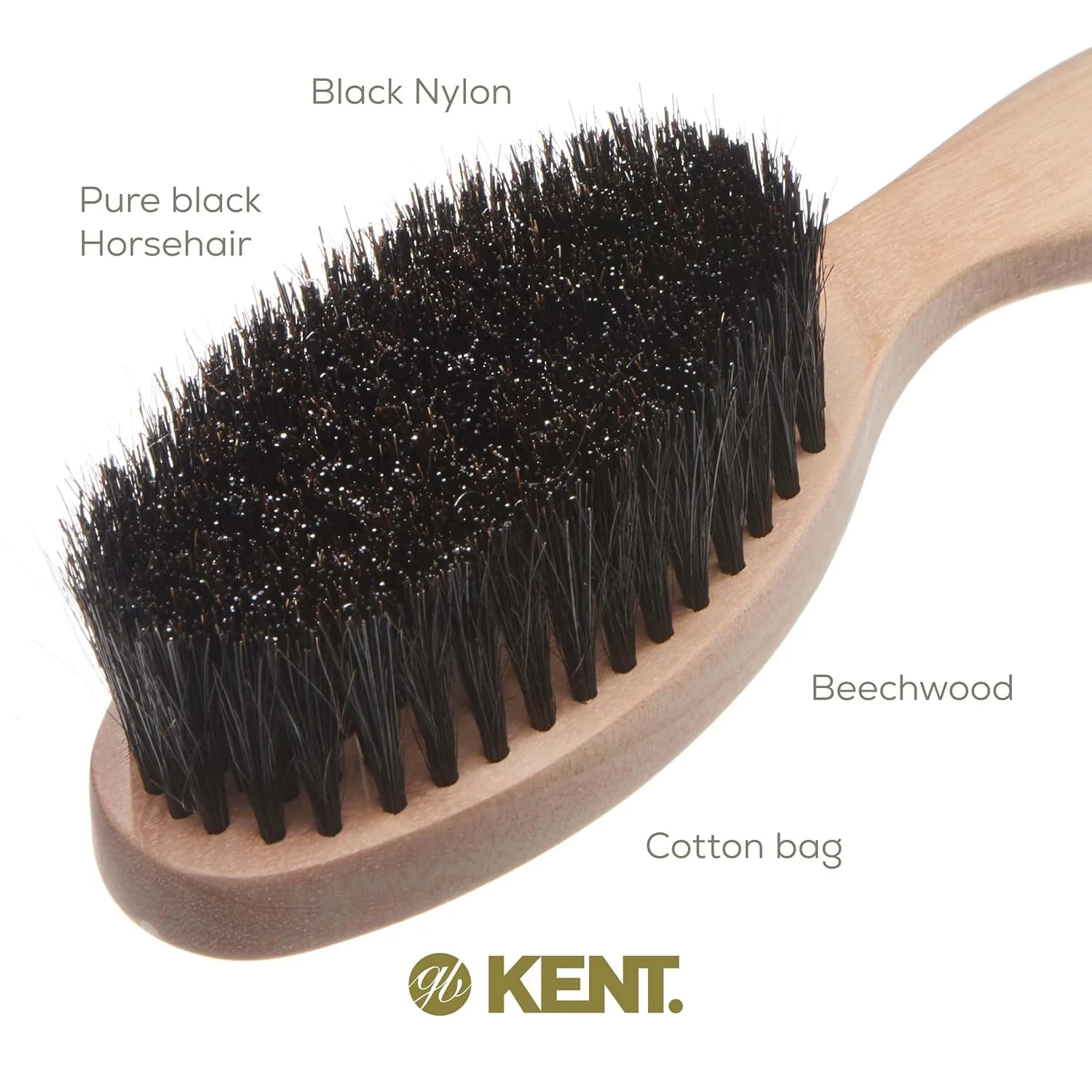 Kent BRD5 Monster Mens Beard and Mustache Brush - Image 5