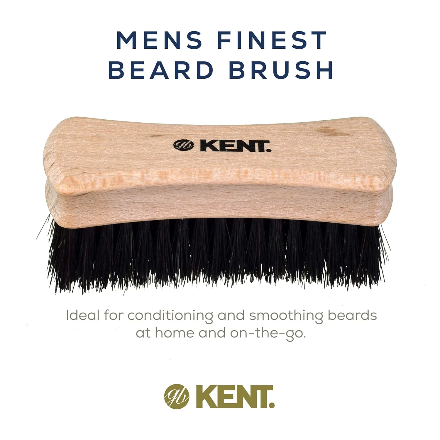 Kent BRD6 Beard Mustache Brush Travel - Image 3