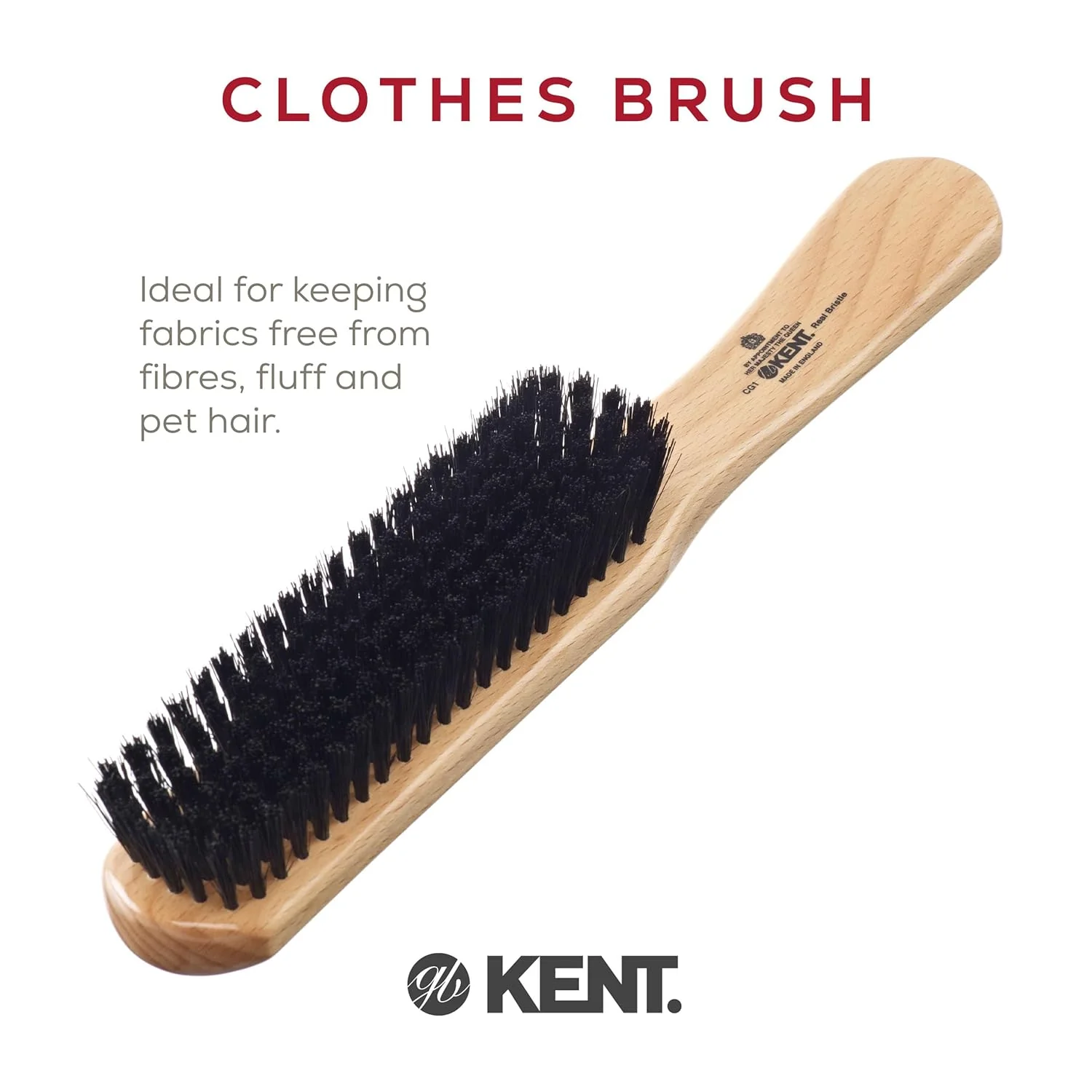 Kent CG1 Handcrafted Clothes Brush Travel - Image 3