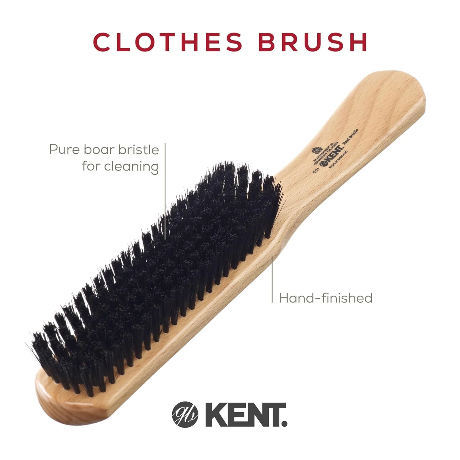 Kent CG1 Handcrafted Clothes Brush Travel - Image 4