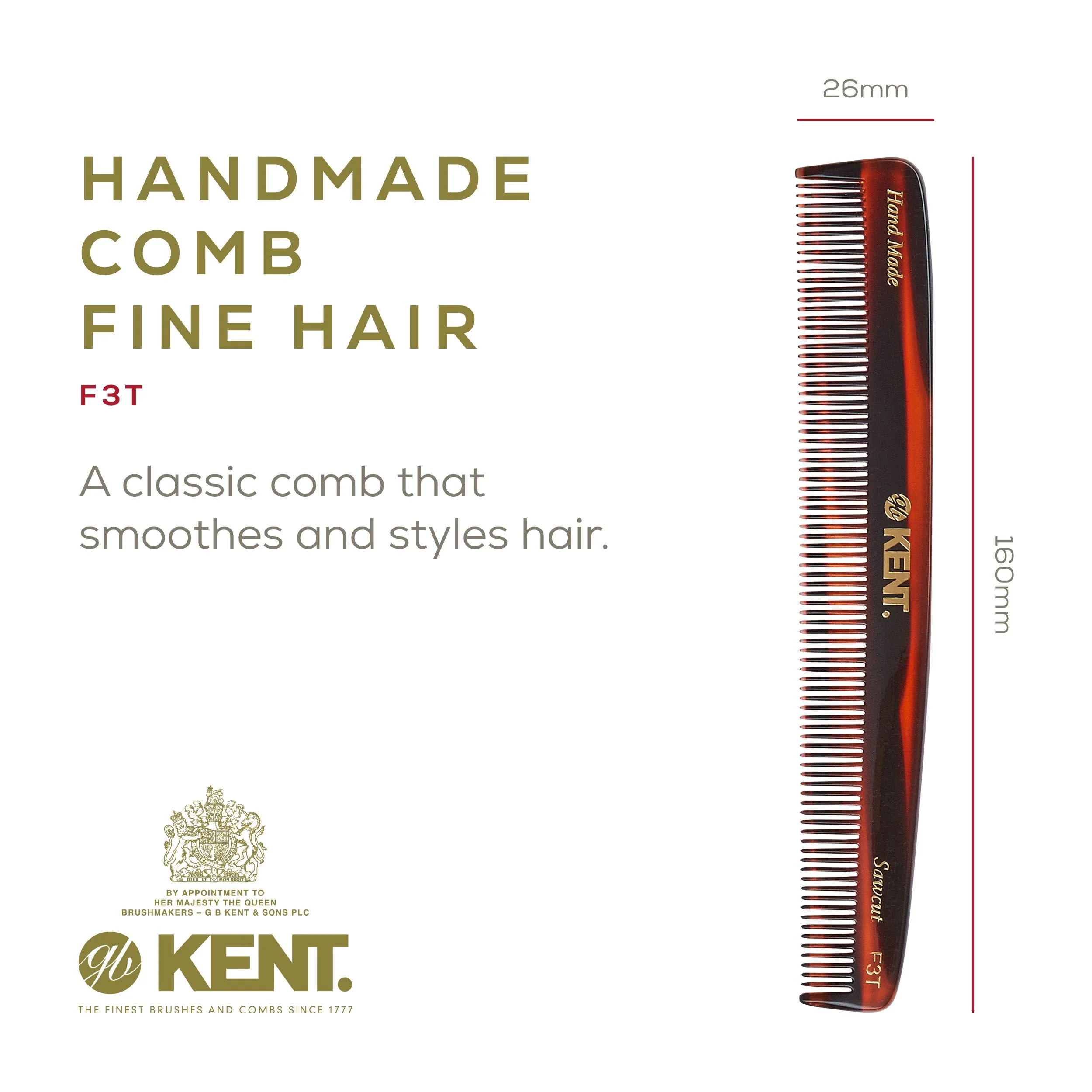 Kent F3T Fine Tooth Dressing Comb - Image 14
