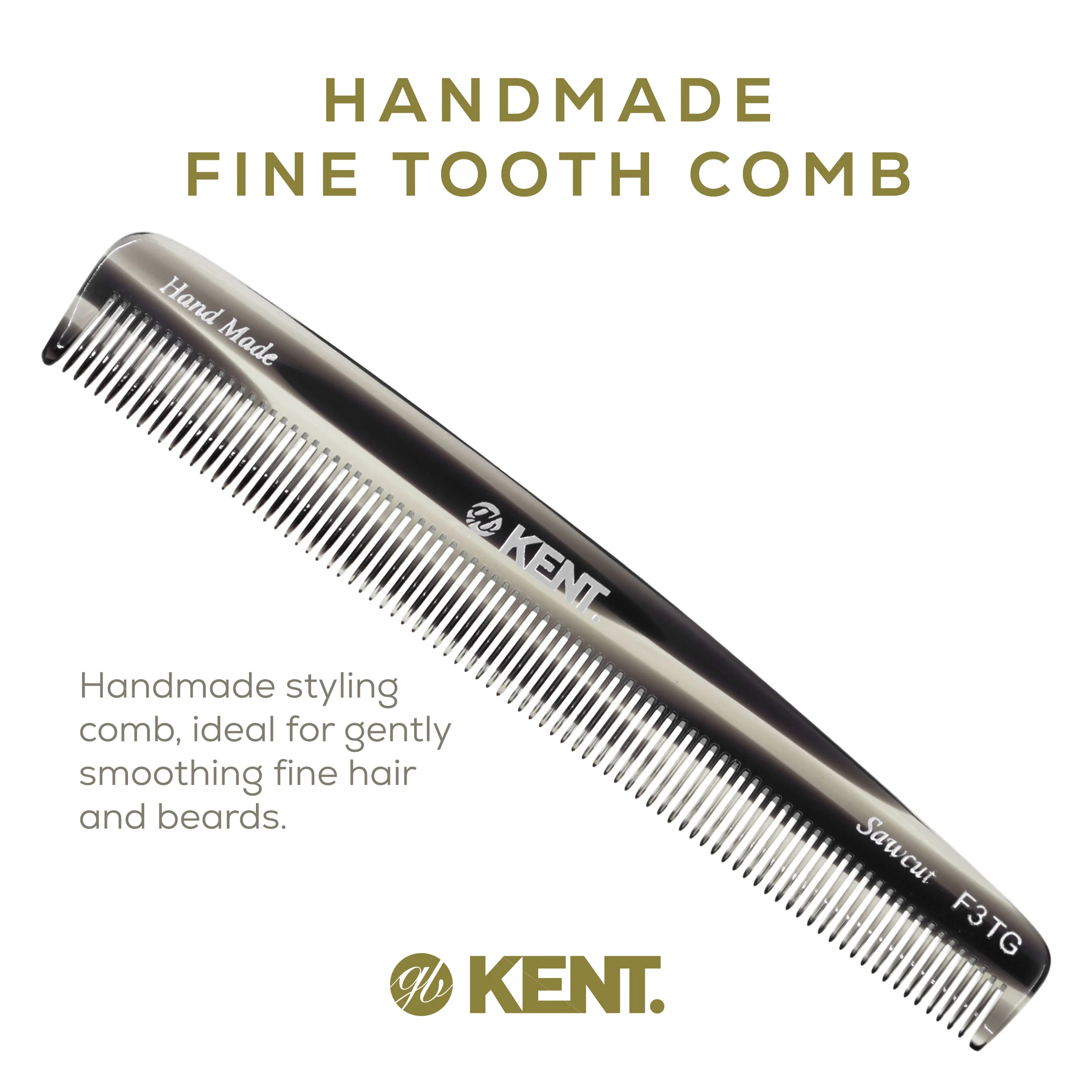 Kent F3T Fine Tooth Dressing Comb - Image 9