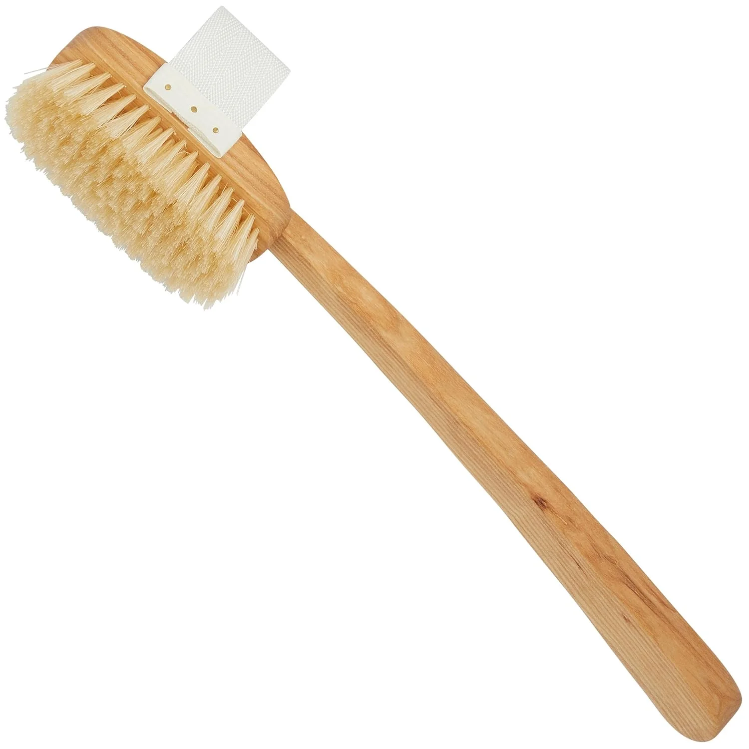 Boar Bristle Body Scrubbing Shower Brush Detachable Head