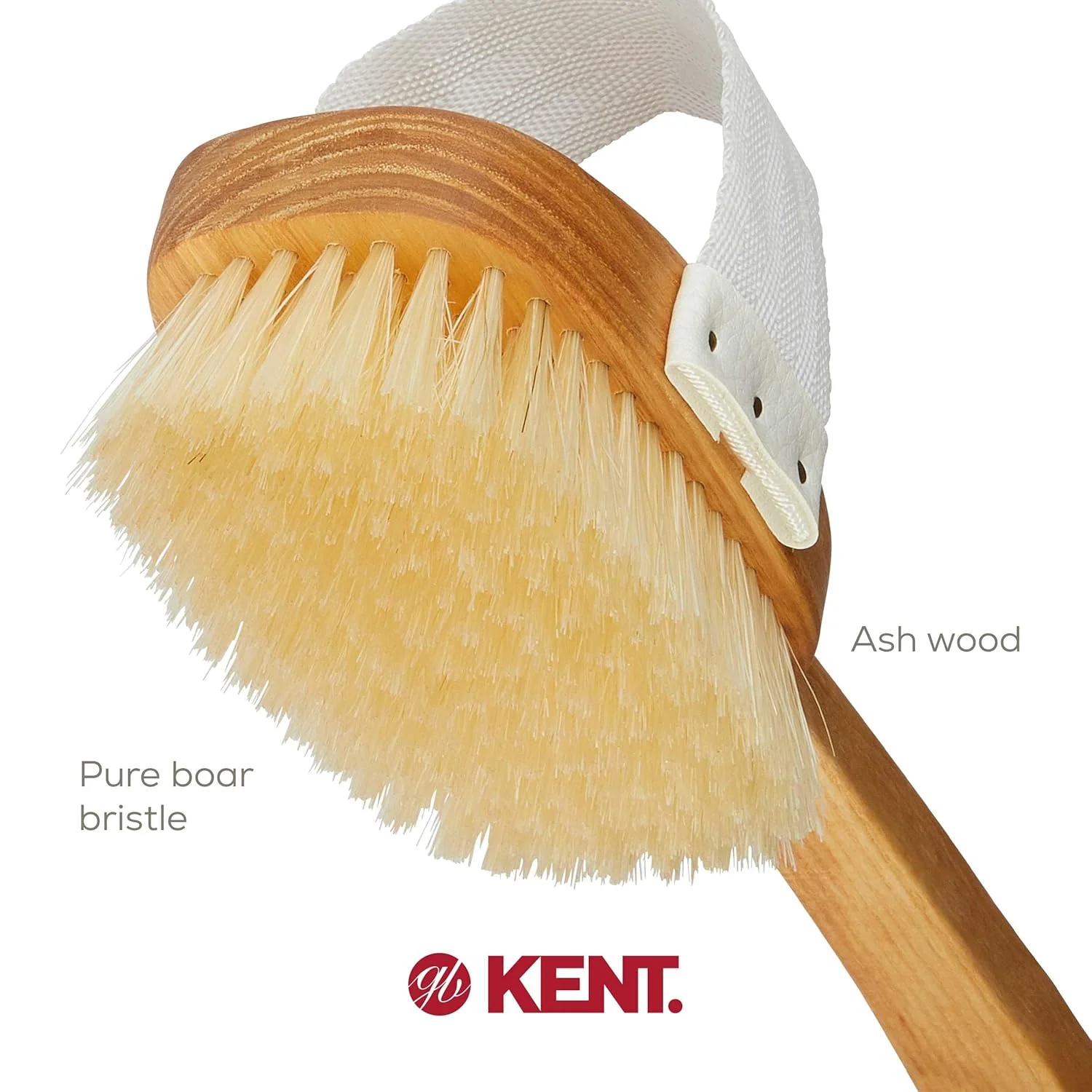 Boar Bristle Body Scrubbing Shower Brush Detachable Head - Image 5