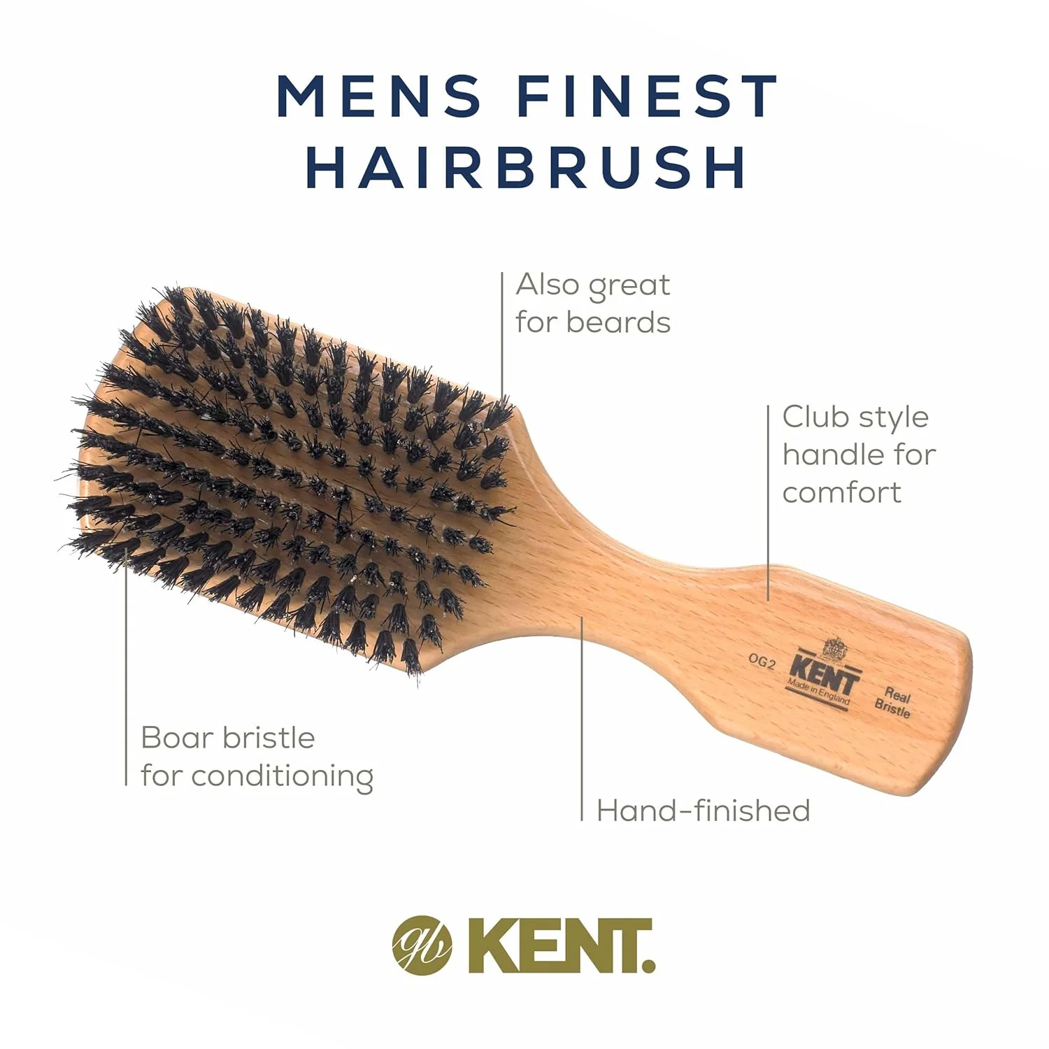 Kent OG2 Rectangular Club Brush - Image 10